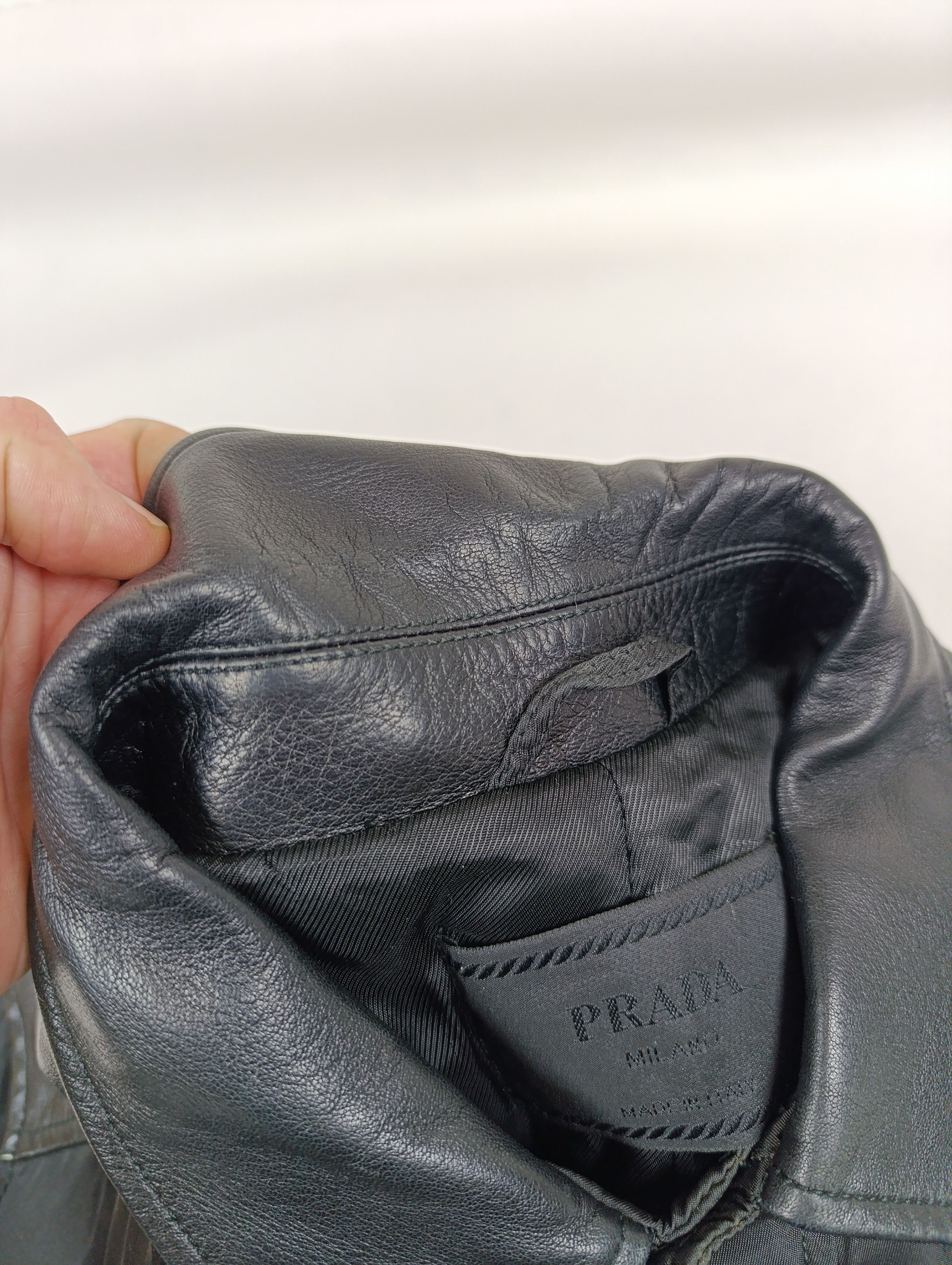 Prada ARCHIVE 90S PRADA LEATHER SHOULDER NYLON DOUBLE ZIP COAT Size US L / EU 52-54 / 3 - 5 Thumbnail