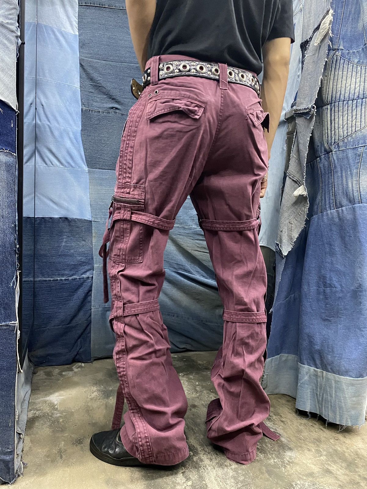 If Six Was Nine × Le Grande Bleu (L.G.B.) flared bondage pant purple japan undefined style Size US 29 - 3 Thumbnail