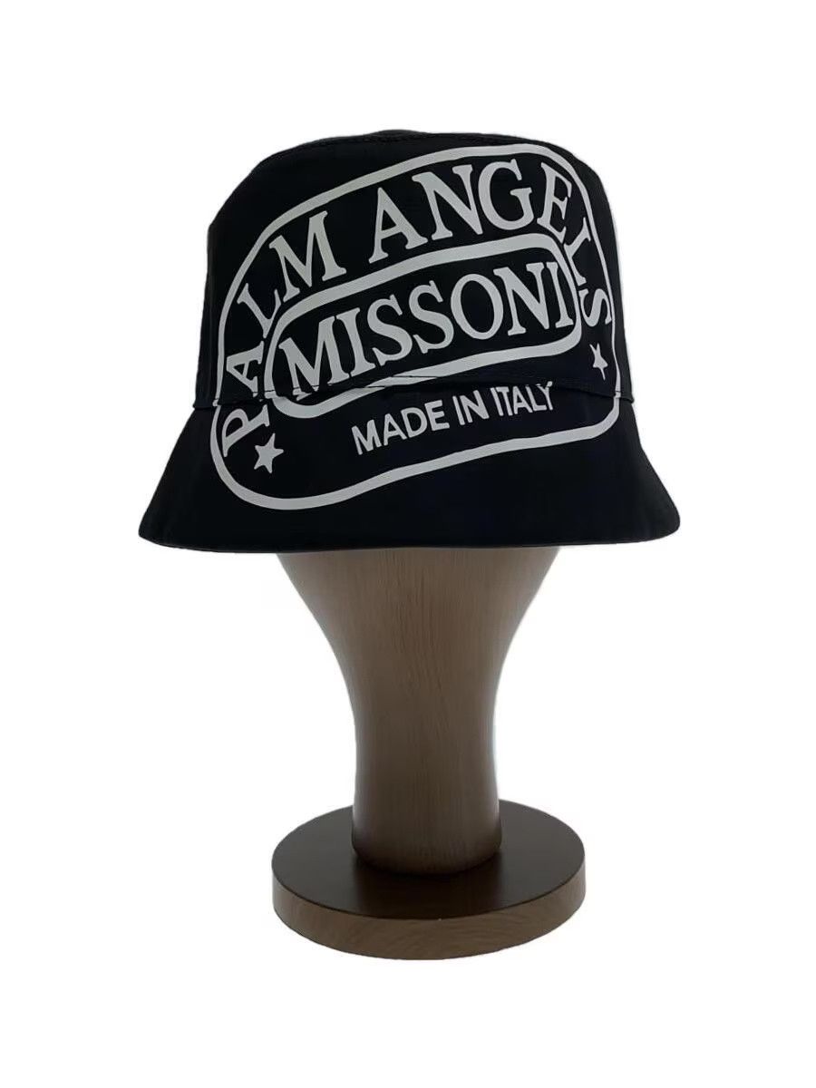 Palm Angels Cotton Bucket Hat Black