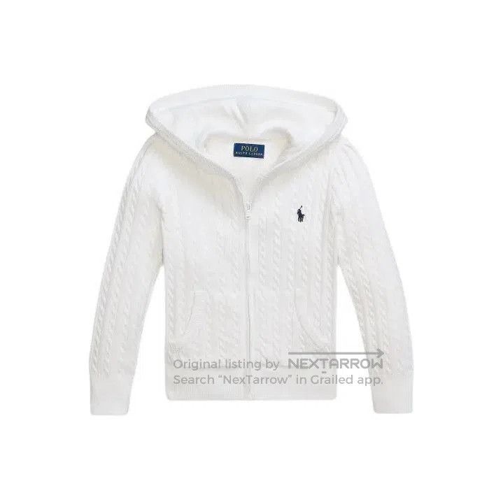 Polo Ralph Lauren Polo Ralph Lauren Mini Cable Knit Hooded Sweater. Size US XL / EU 56 / 4 - 1 Thumbnail