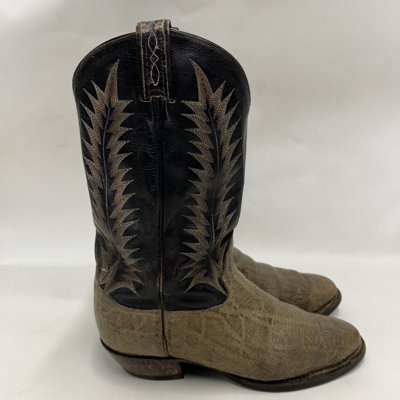 Tony Lama Vintage Tony Lama 8601 Gold Label Elephant Cowboy Boots Size US 11.5 / EU 44-45 - 4 Thumbnail