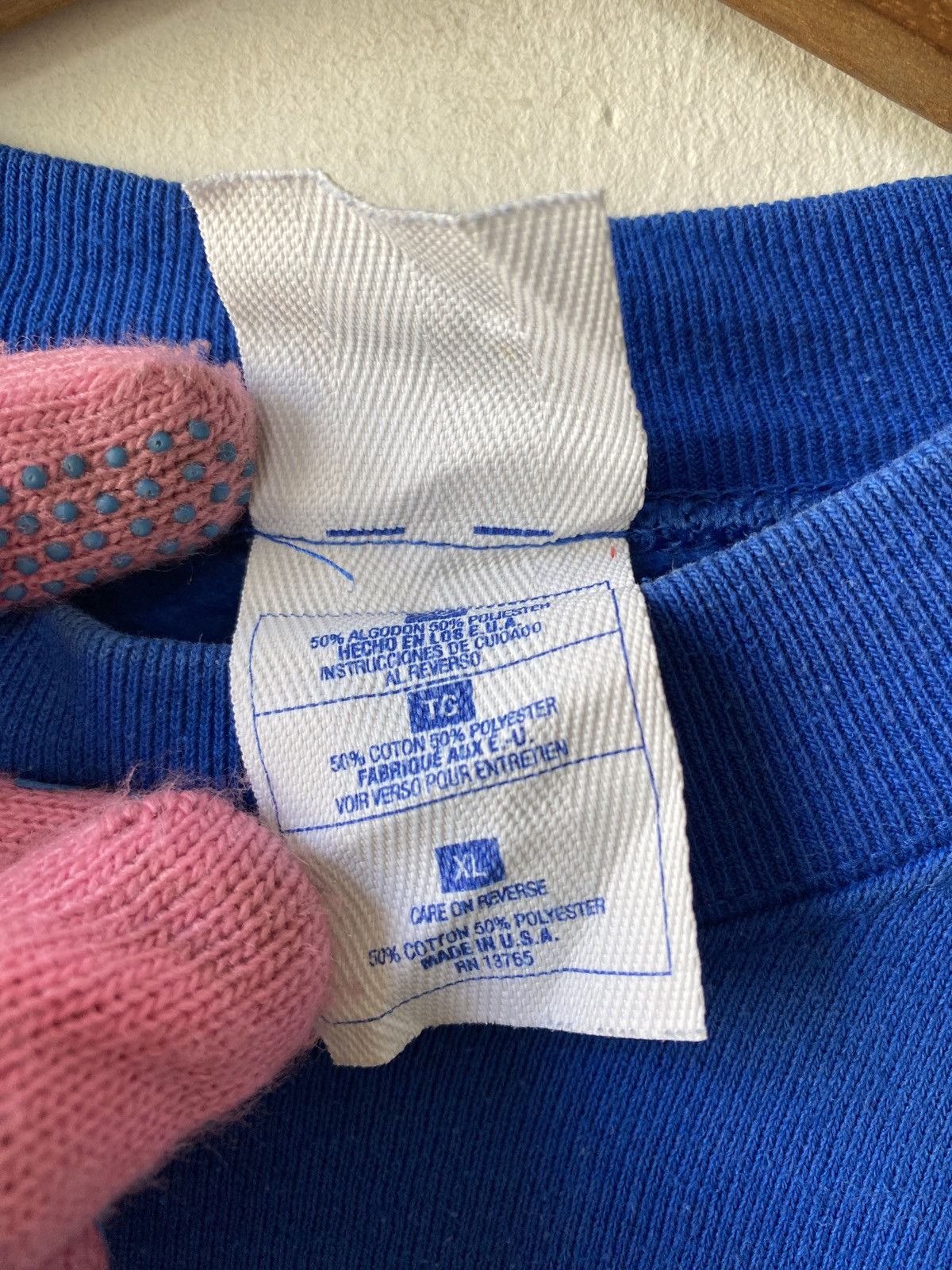NFL × Vintage Vintage 90’s New York Giants Distressed Sweatshirt Size US XL / EU 56 / 4 - 17 Thumbnail