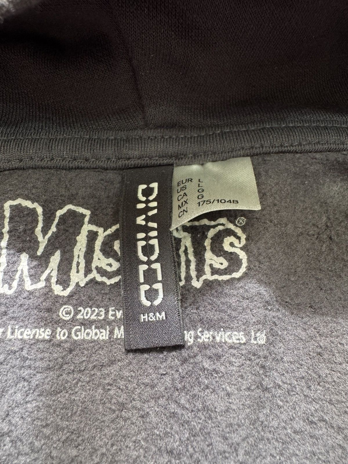 Band Tees × Misfits Misfits H&M skull logo hoodie rock band tees merch Size US L / EU 52-54 / 3 - 7 Thumbnail