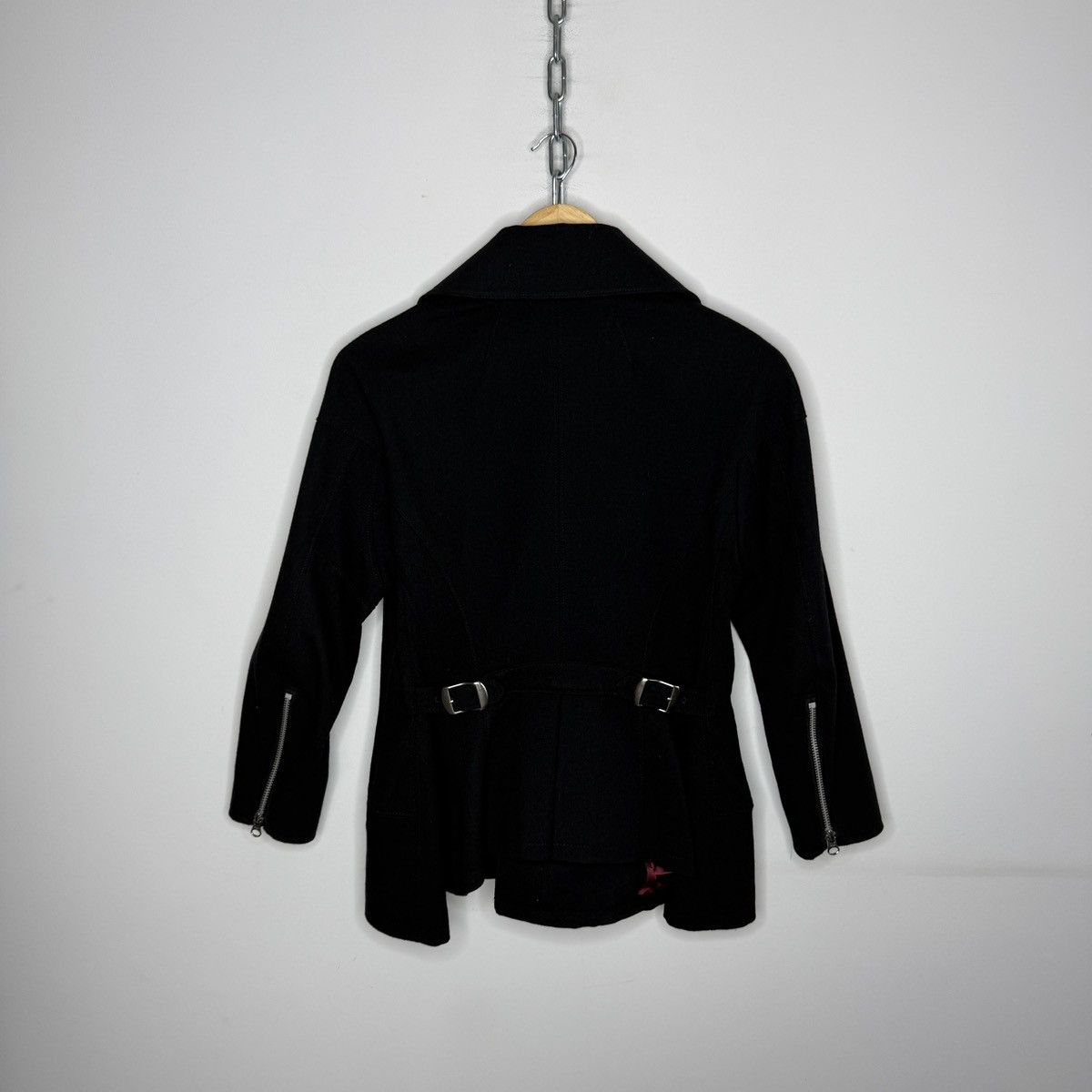 Comme des Garcons JUNYA WATANABE COMME des GARCONS Riders Jacket Black Wool Size M / US 6-8 / IT 42-44 - 9 Thumbnail
