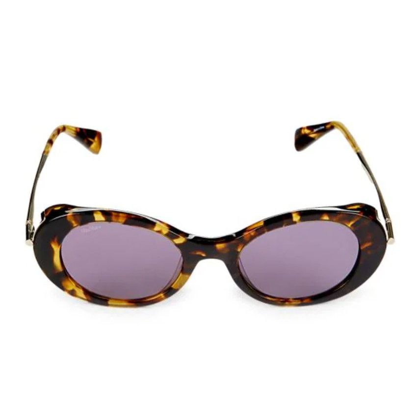 Max Mara Max Mara 51MM Oval Sunglasses Size ONE SIZE - 1 Thumbnail