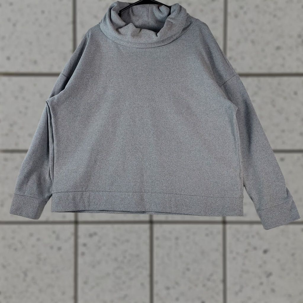 Vintage Time And Tru Womens XL Gray Cowl Neck Pullover Soft Knit Top Shirt Regular Size Weather-Ready Casual Mens? Size XL / US 12-14 / IT 48-50 - 1 Thumbnail