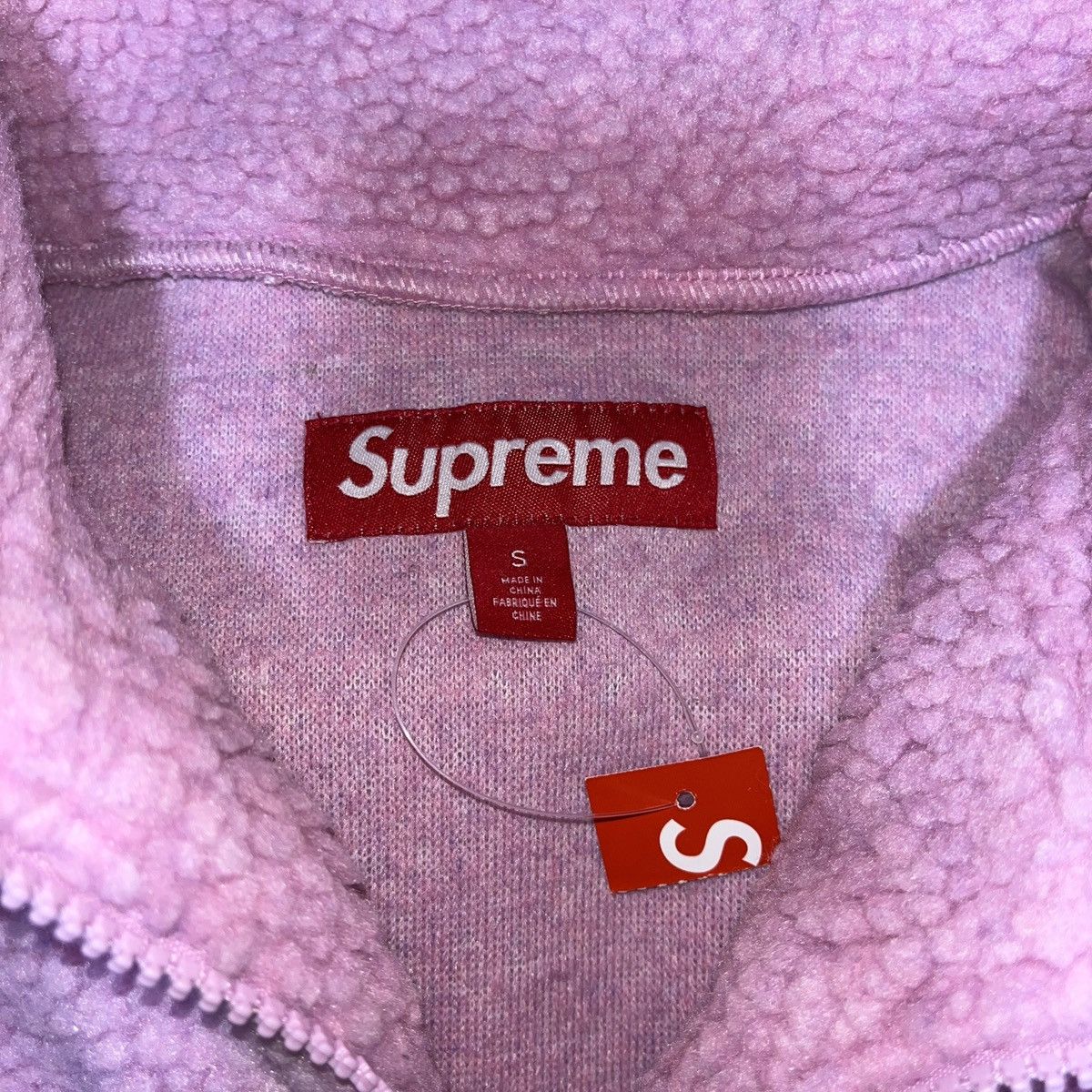 Supreme Supreme Arc Half Zip Fleece Pullover Pink Size US S / EU 44-46 / 1 - 3 Thumbnail