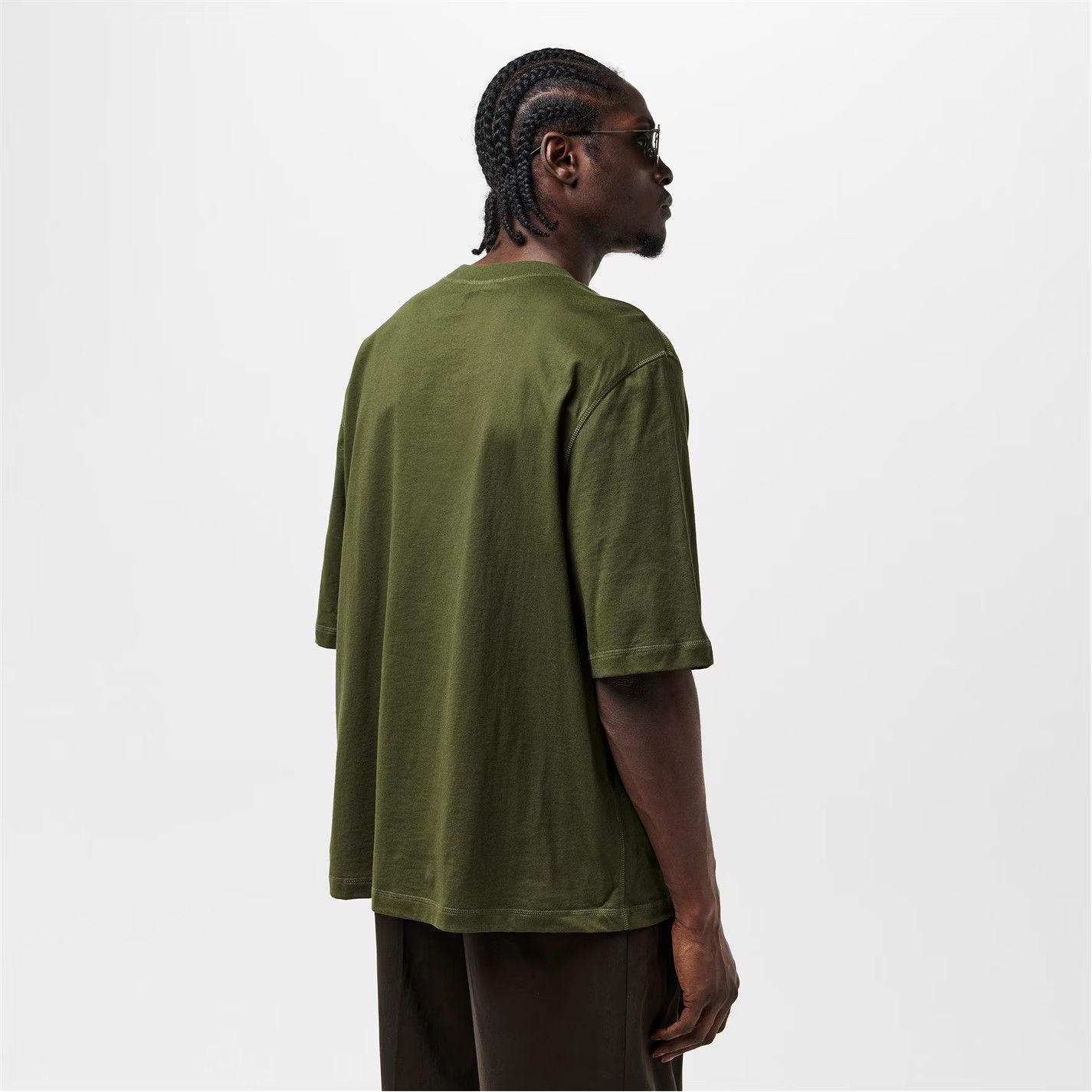 AMI o1g2r1mq0326 Alexandre Mattiussi T-Shirt in Green Size US XXL / EU 58 / 5 - 4 Thumbnail