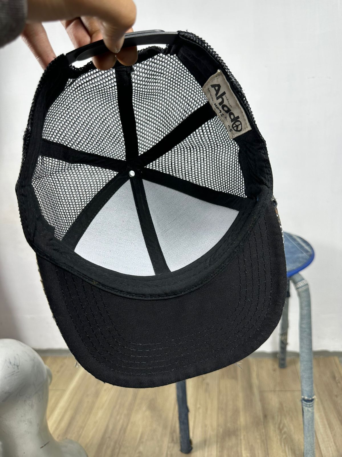Handmade 🔥 Custom Made Distressed Patchwork Boro Trucker Hats Size ONE SIZE - 6 Thumbnail