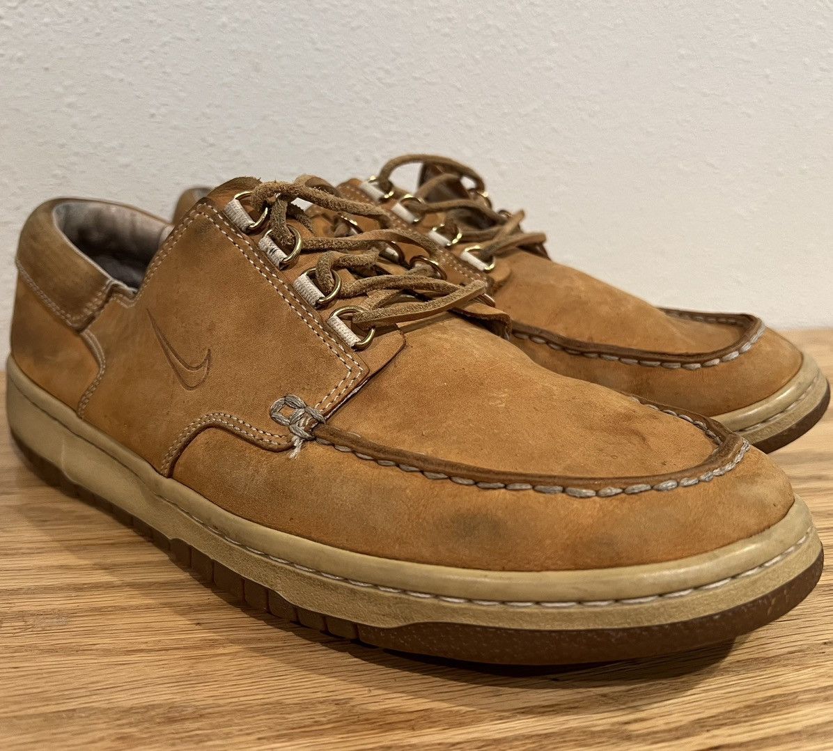 Nike Nike Mad Jibe Flax Wheat Suede Boat Shoes 313264 211 Grailed