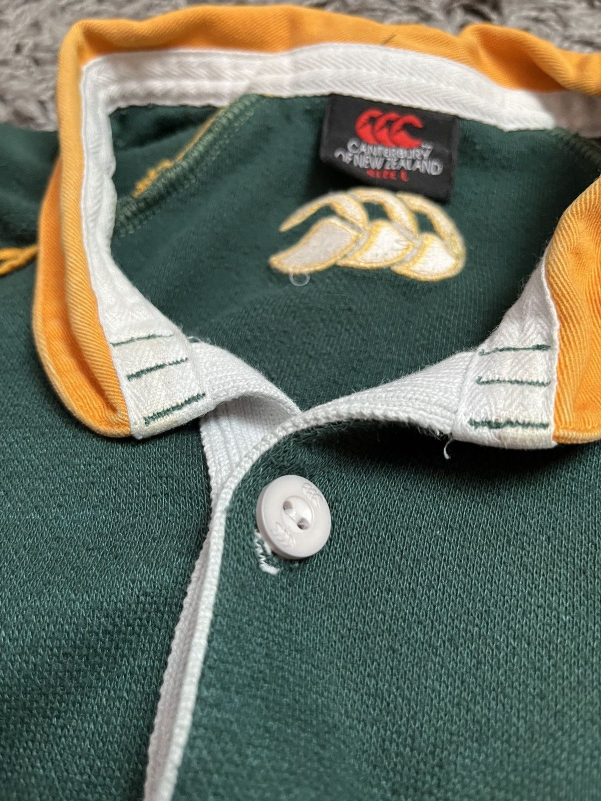 Canterbury of New Zealand Vintage 2007 South Africa Springboks Rugby Jersey Canterbury Size US L / EU 52-54 / 3 - 5 Thumbnail