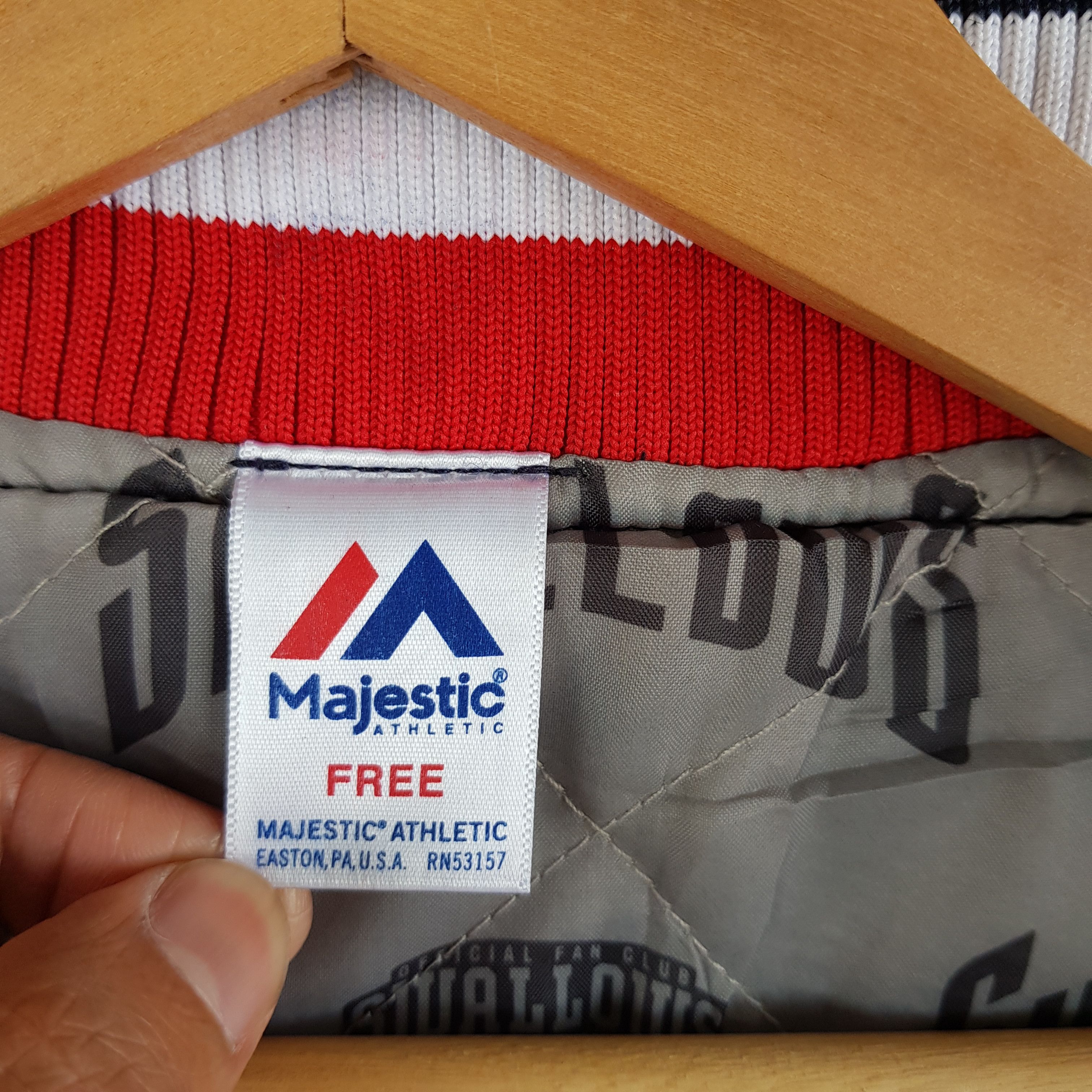 Majestic × Vintage Vintage Majestic Varsity Jacket Swallow Crew Wool Jacket Size US L / EU 52-54 / 3 - 8 Thumbnail