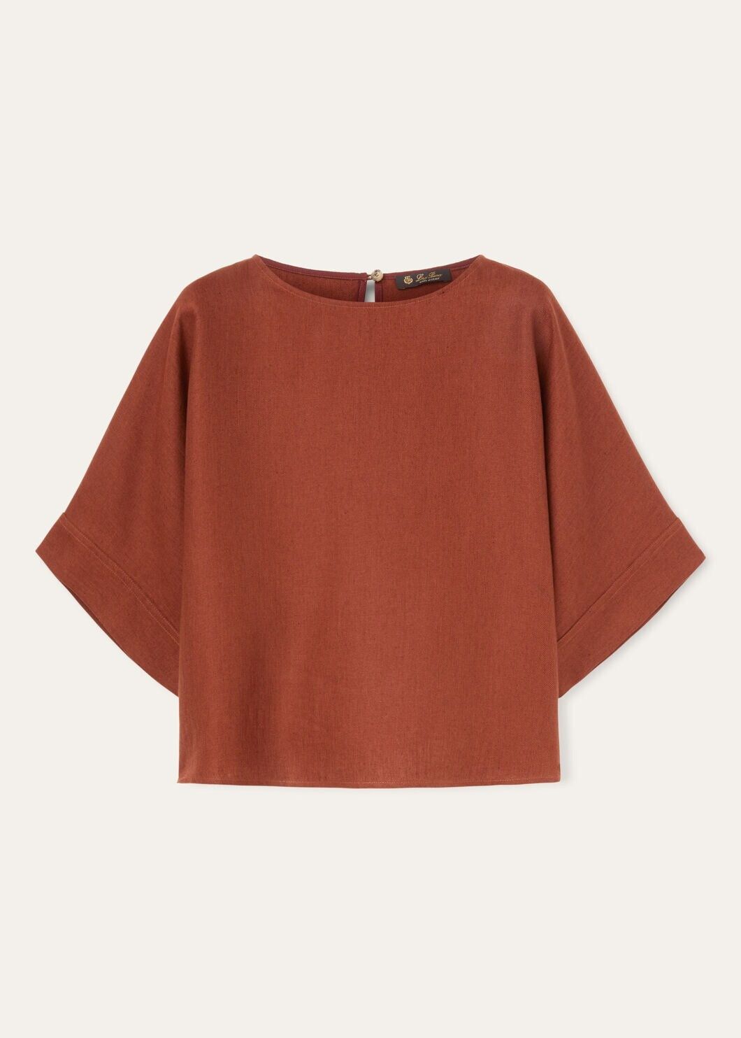 Loro Piana o1srvl11e0725 FAO0486 Cropped T-Shirt in Dark Red Size M / US 6-8 / IT 42-44 - 1 Thumbnail
