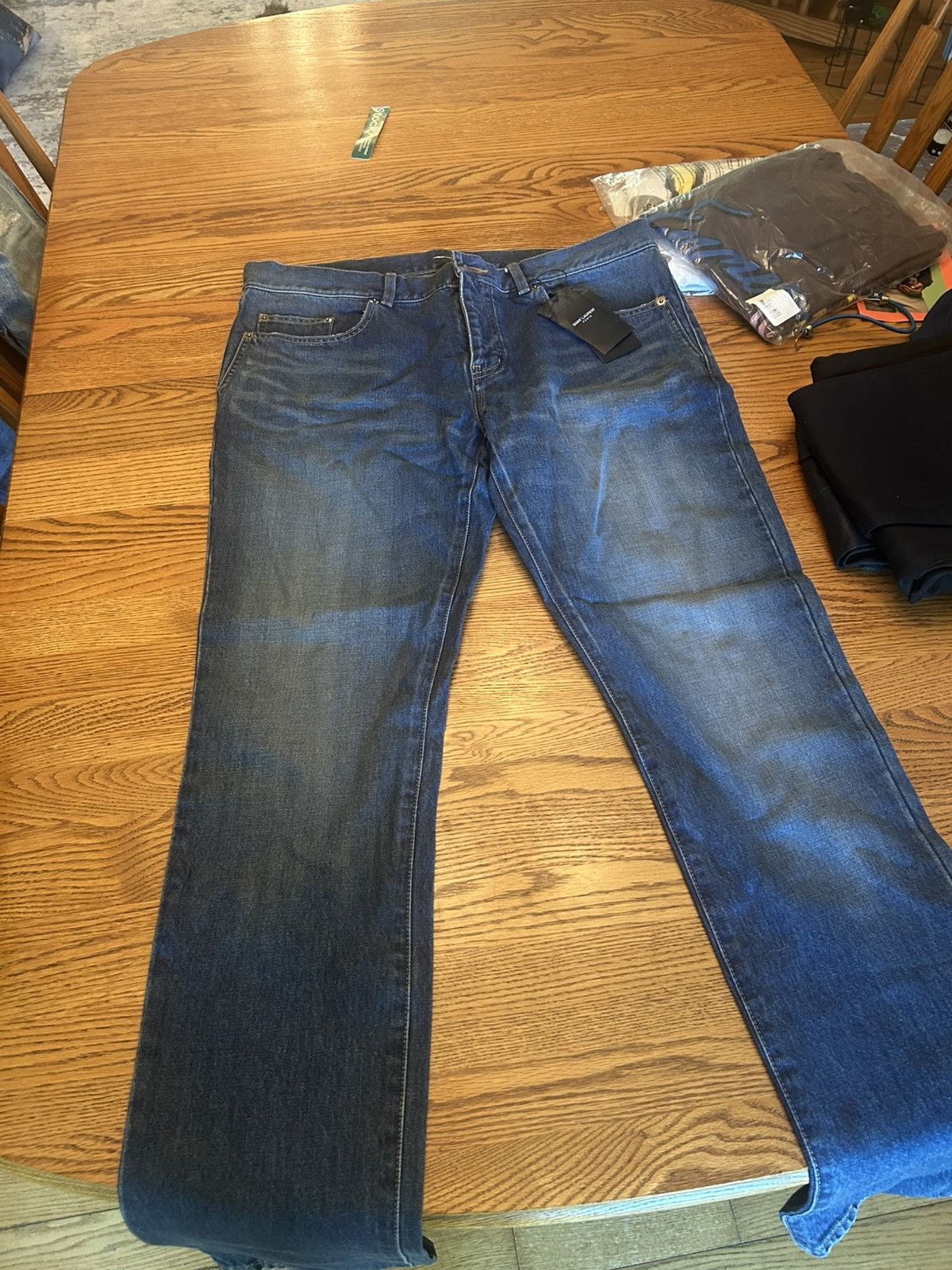 Saint Laurent Paris Saint Laurent Denim Jean Size US 34 / EU 50 - 1 Thumbnail