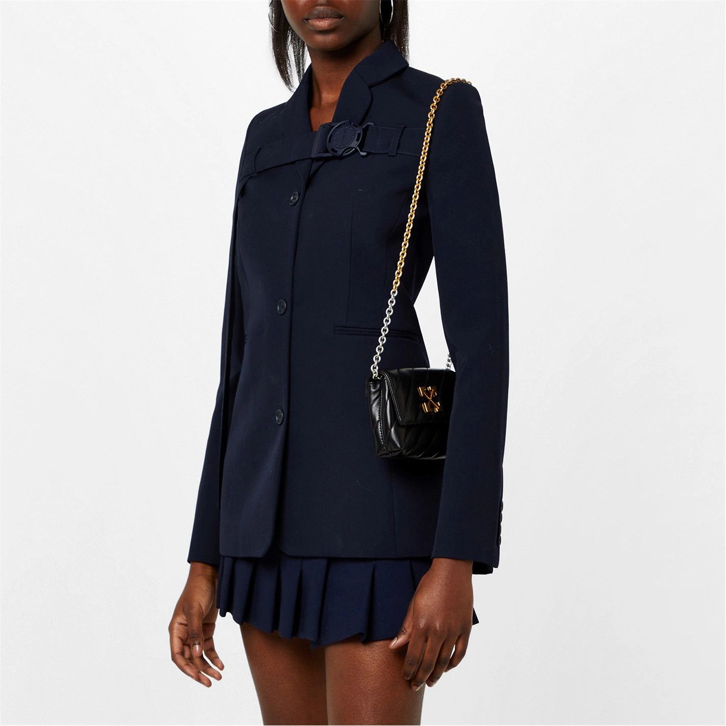 Off-White o1g2r1mq0125 Jacket in Navy Blue Size S / US 4 / IT 40 - 5 Thumbnail