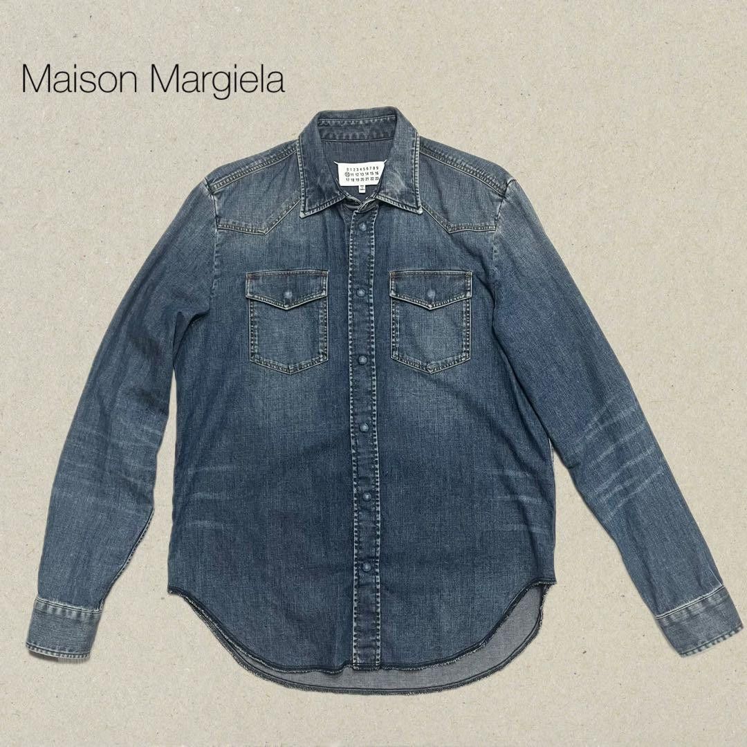 Maison Margiela 16SS Maison Margiela Denim Shirt with Unique 