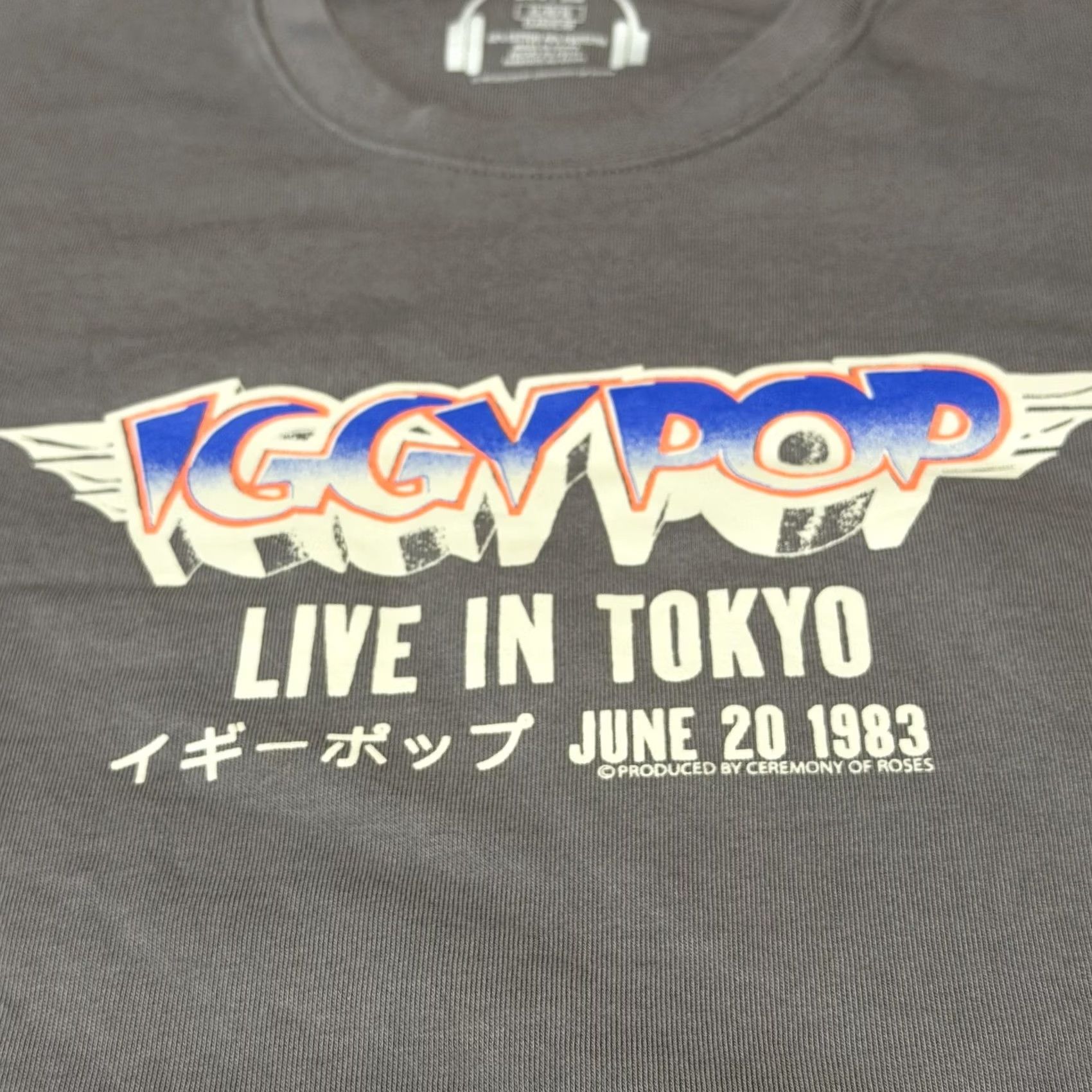 Lee Lee Sweatshirt Mens XL Gray Iggy Pop Live In Tokyo 1983 Graphic Rock Music Shirt Size US XL / EU 56 / 4 - 3 Thumbnail