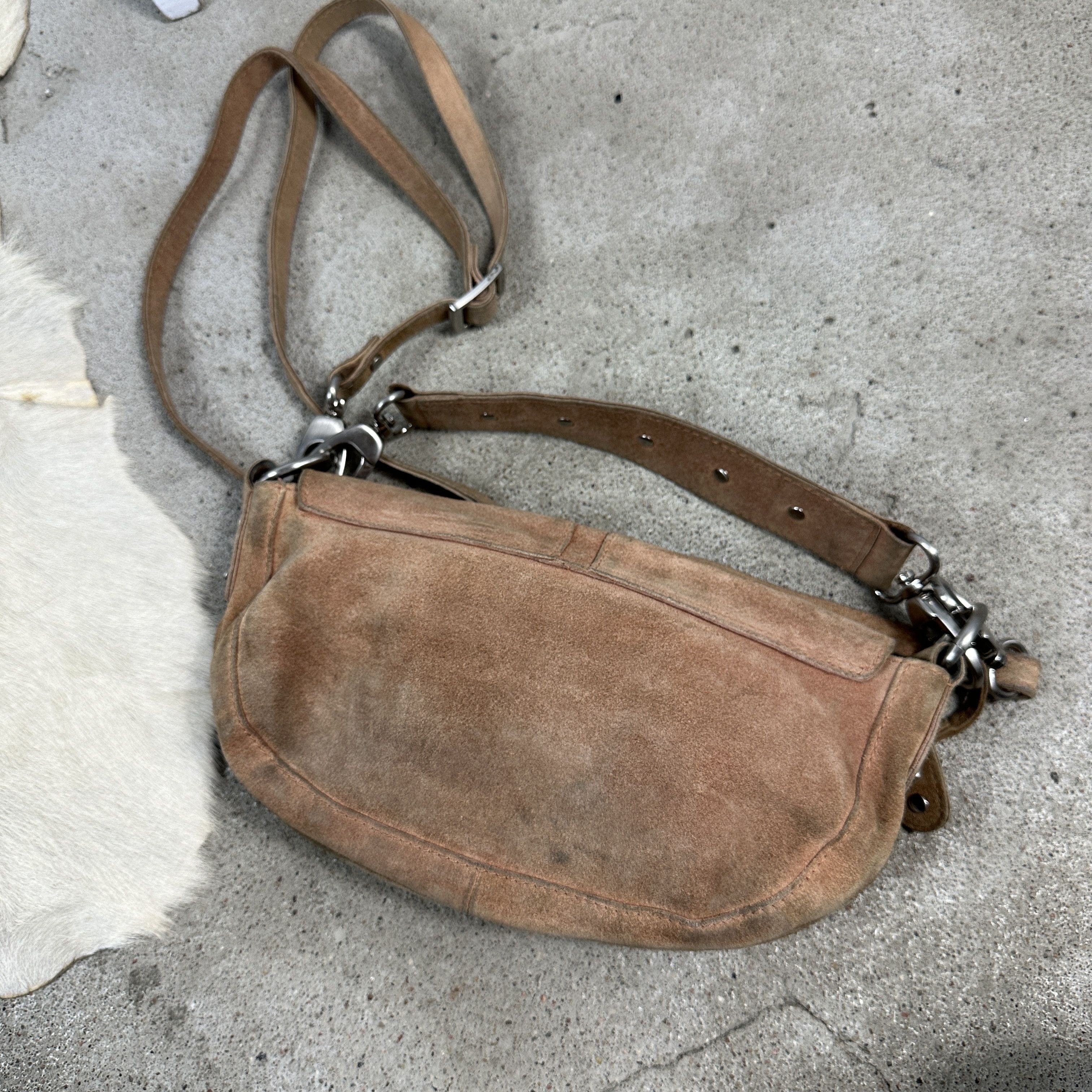 Vintage Vintage Leather Suede Grunge Opium 00S Bag Size ONE SIZE - 5 Thumbnail