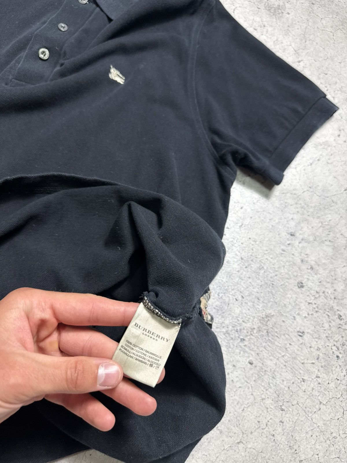 Burberry Burberry London Luxury Polo T-Shirt Black Size US XL / EU 56 / 4 - 8 Thumbnail