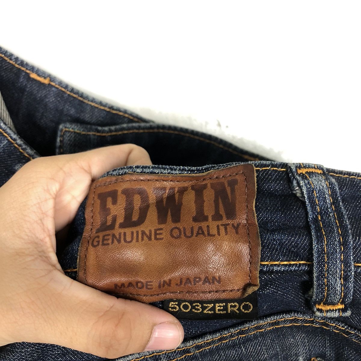 Edwin 🔥90’s VINTAGE EDWIN 503ZERO MADE IN JAPAN DENIM JEANS Size US 32 / EU 48 - 14 Thumbnail