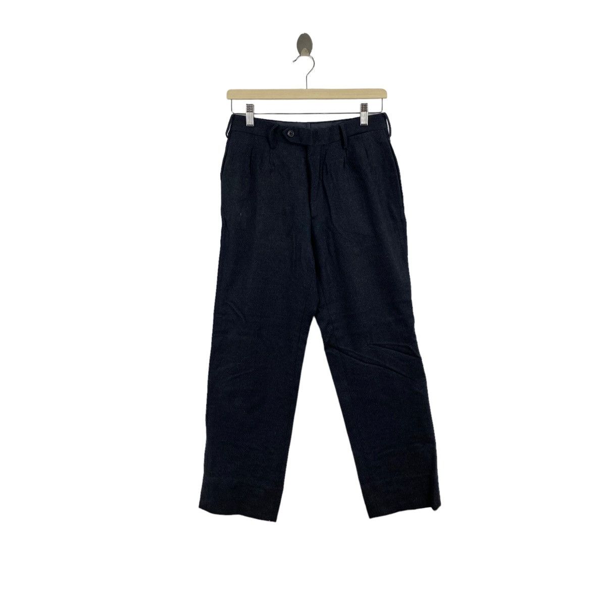 image of United Arrows United Arrow Wool Trousers Casual Pant in Black, Men's (Size 28)