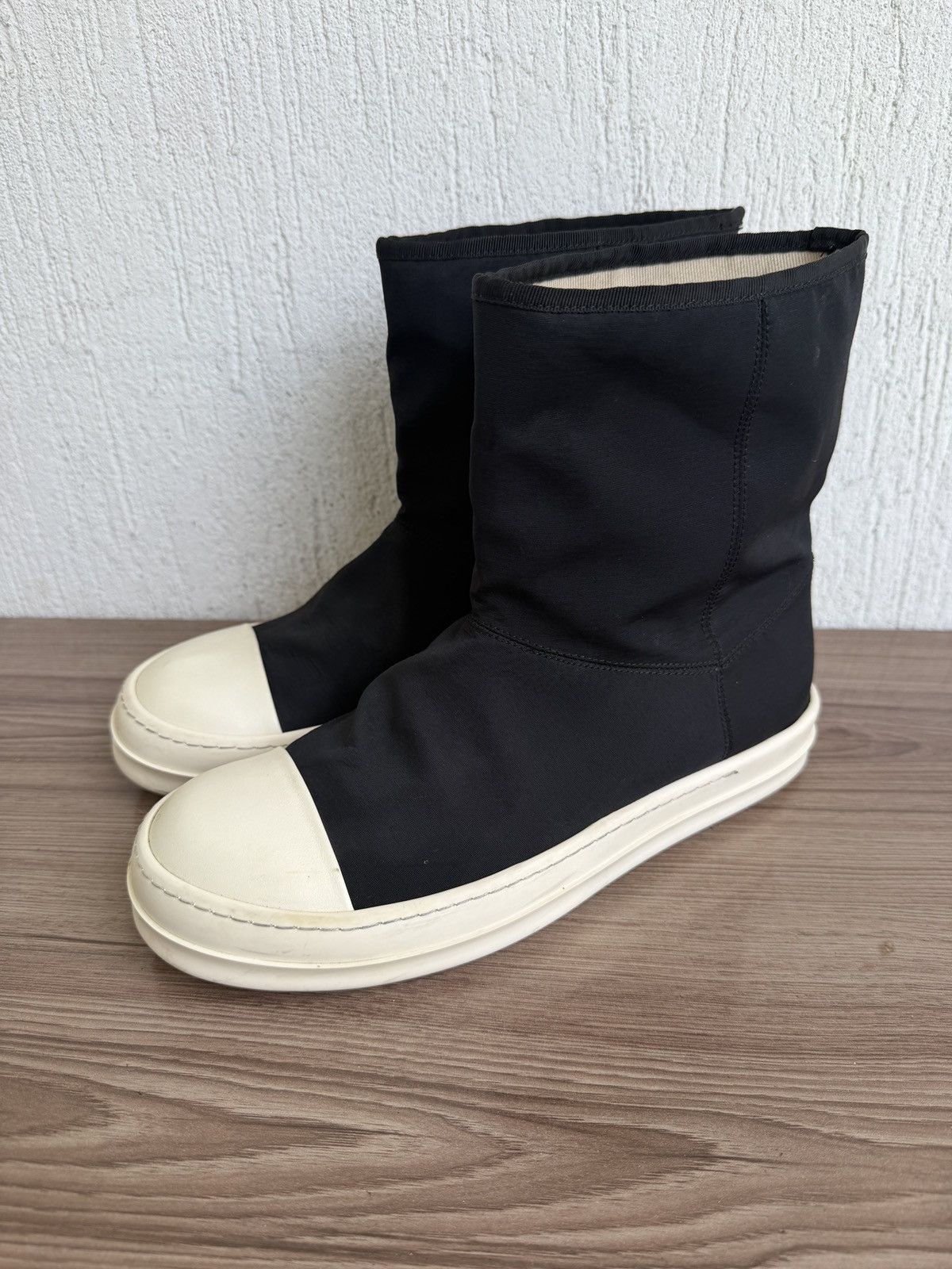 Rick Owens Drkshdw nylon ugg ankle boots ramones Size US 9.5 / EU 42-43 - 1 Thumbnail