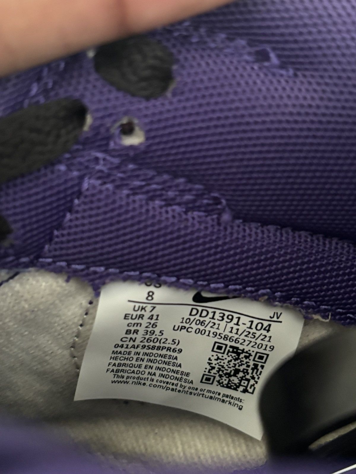 Nike Dunk Low ‘Championship Purple’ Size US 8 / EU 41 - 5 Thumbnail