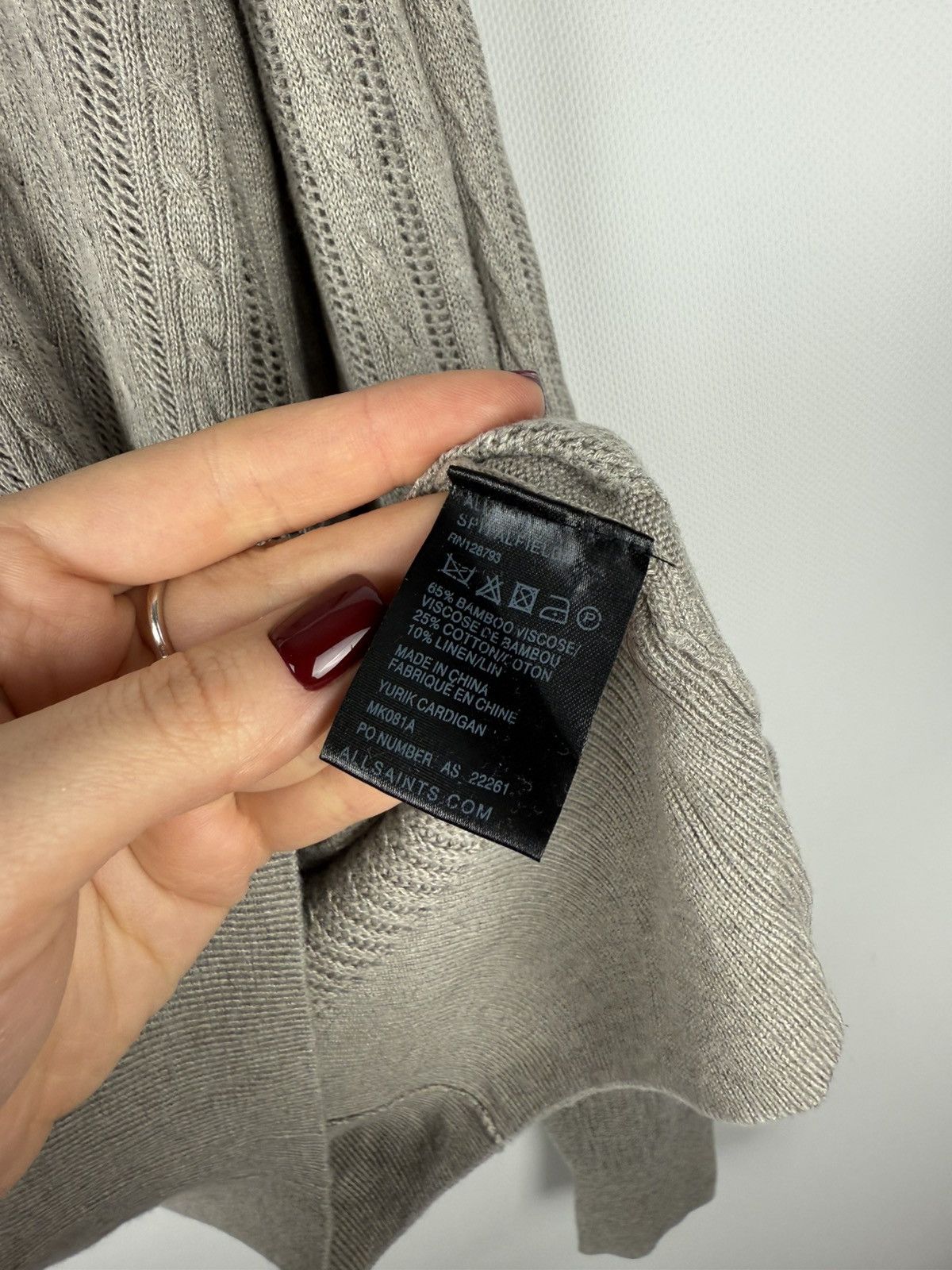 Allsaints × Japanese Brand Allsaints Men’s Knitted Yurik Cardigan Sweater Size L Size US L / EU 52-54 / 3 - 11 Thumbnail