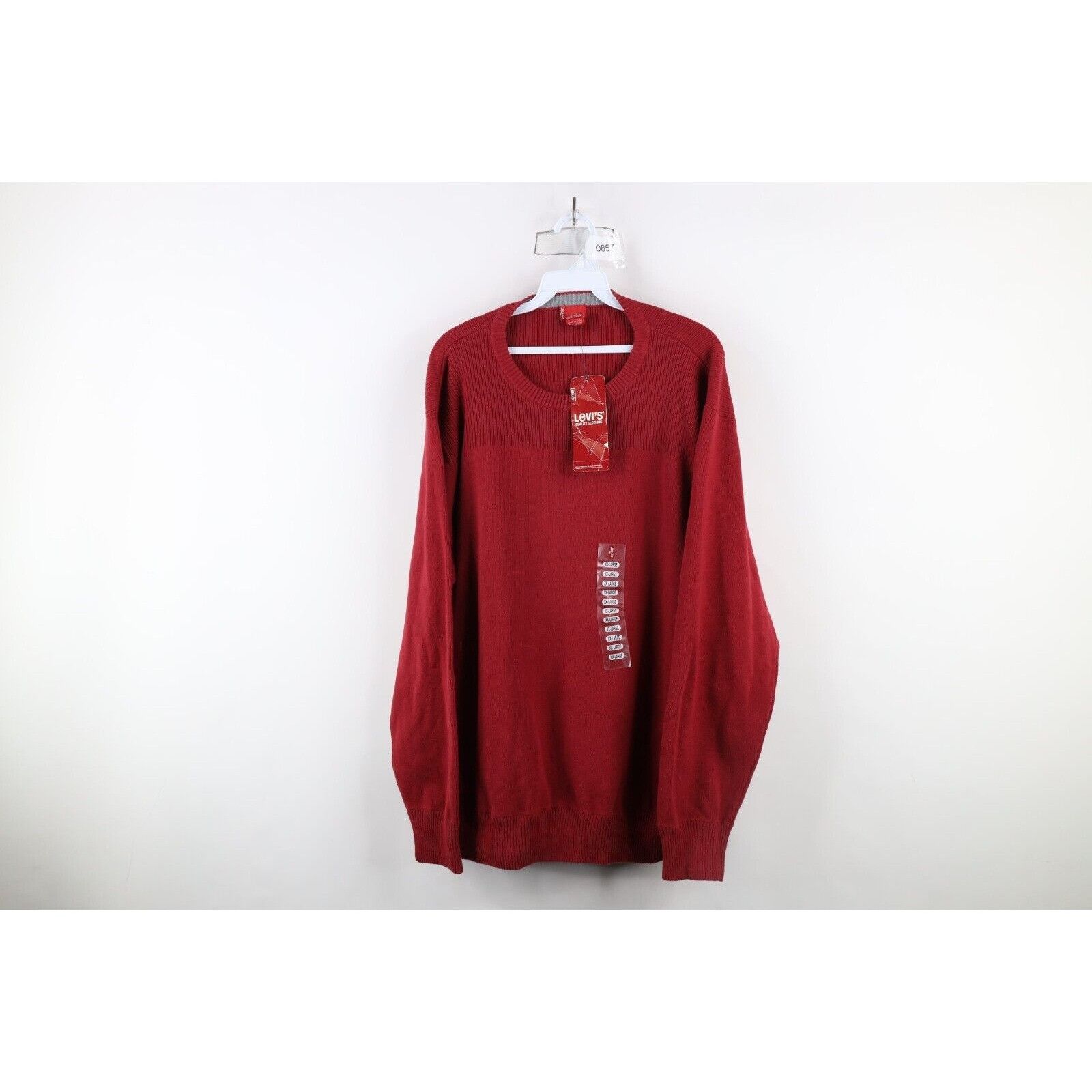 Levi's × Vintage Deadstock Vintage Y2K 2003 Levis Blank Ribbed Knit Sweater Size US XXL / EU 58 / 5 - 1 Thumbnail