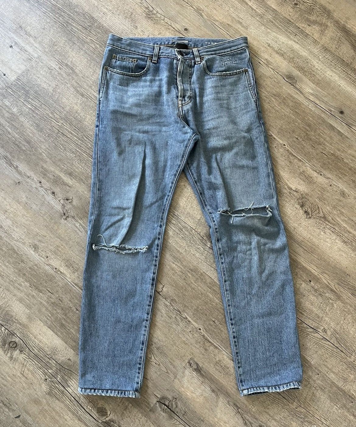 Saint Laurent Crash Denim | Grailed