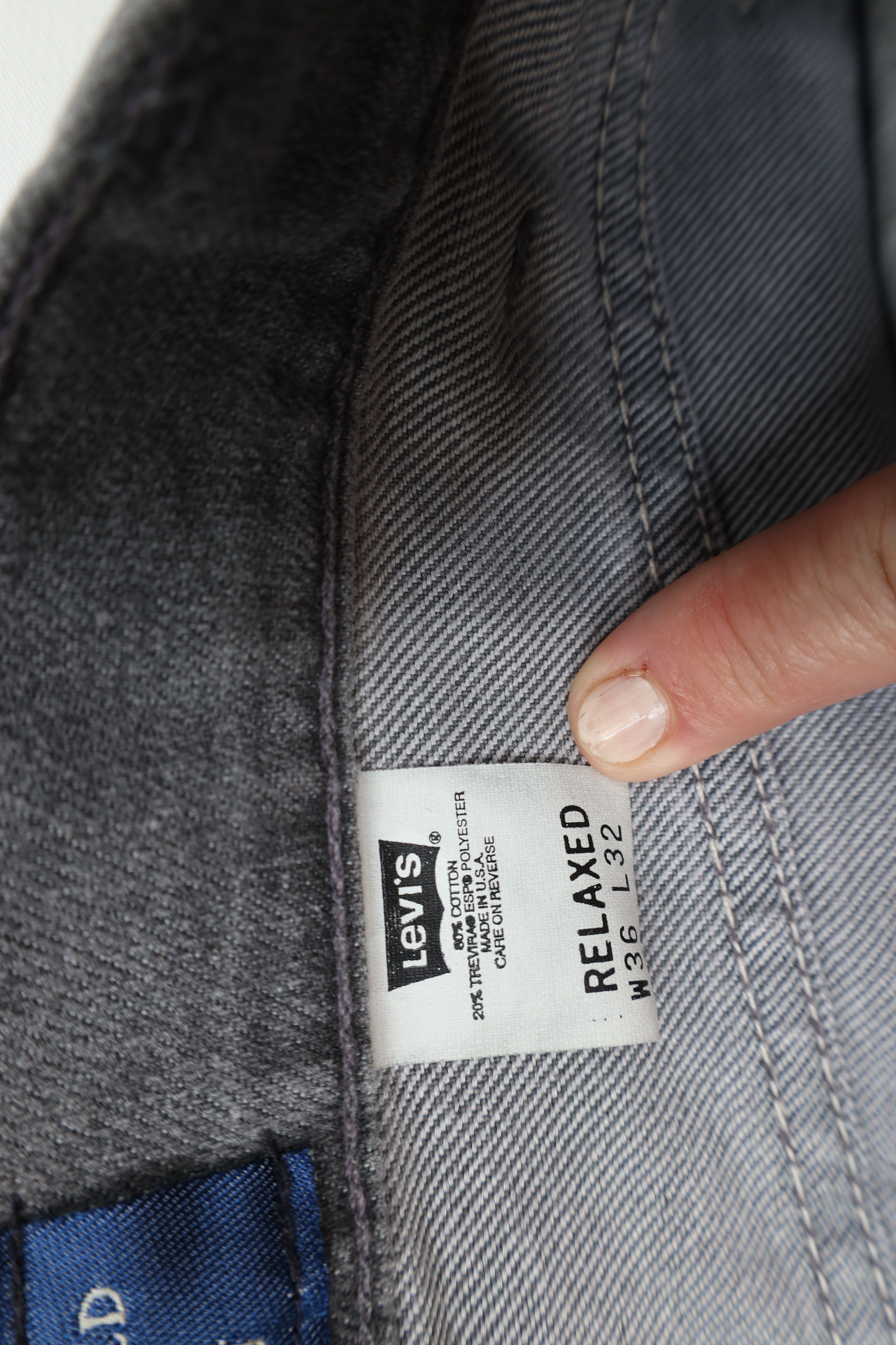 Levi's Vintage 90s Levis 540 Relaxed Fit Denim Jeans Gray USA Size US 36 / EU 52 - 7 Thumbnail