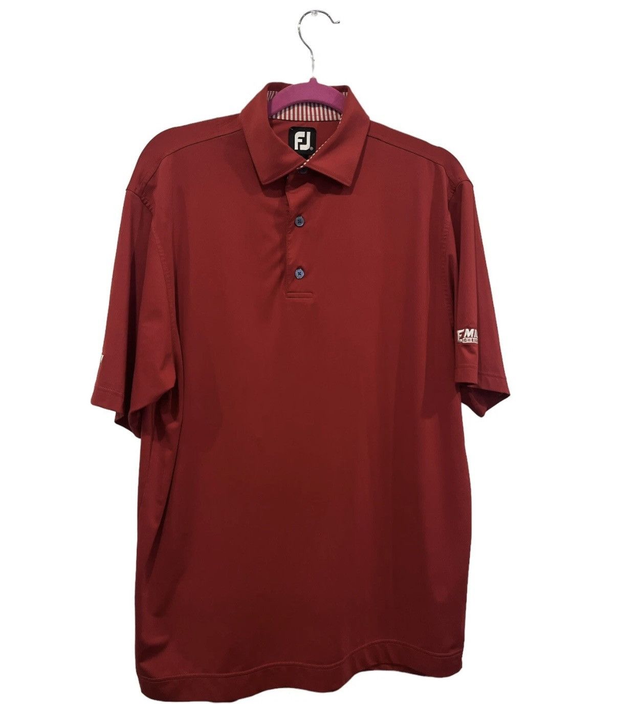 Footjoy FootJoy Golf Polo Shirt Men’s Medium Red Short Sleeve Size US M / EU 48-50 / 2 - 1 Thumbnail