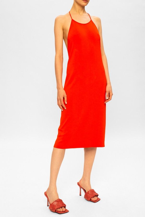 Bottega Veneta o1bcso1str0924 Lido Sandals in Orange Size US 4 / IT 34 - 3 Thumbnail