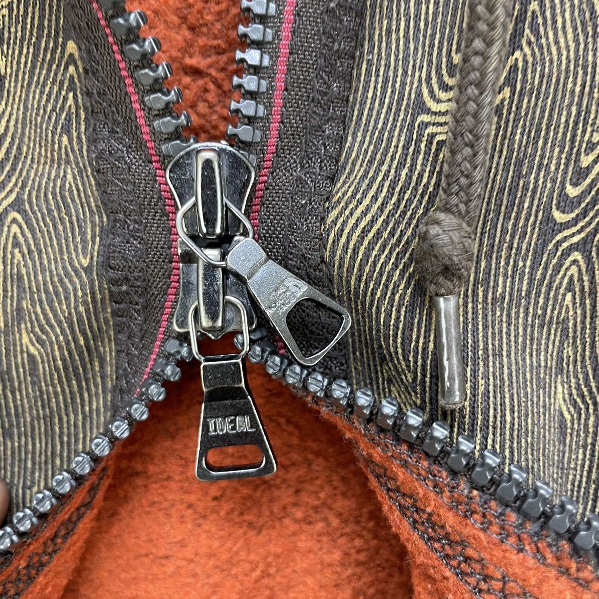 The North Face 💥Vintage TNF The North Face Wood Grain Bamboo Zip Up Size US M / EU 48-50 / 2 - 11 Thumbnail