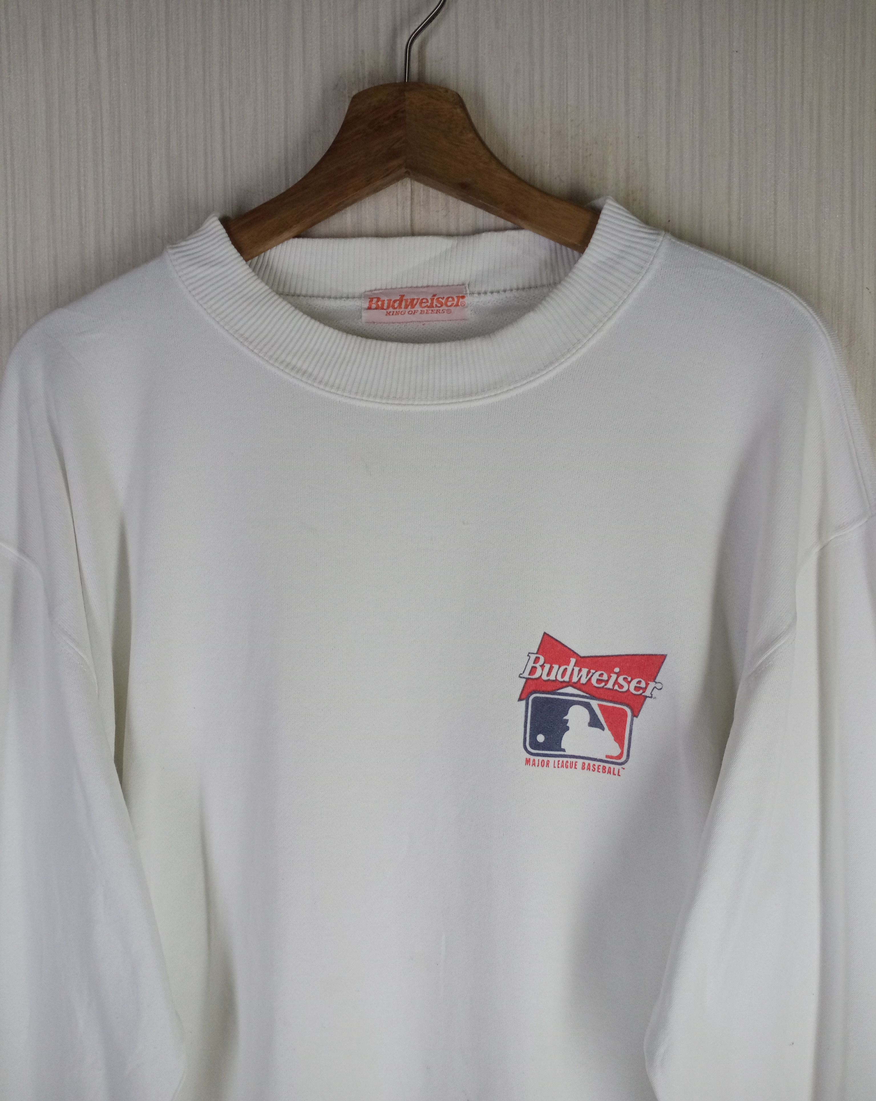 Budweiser Vintage 90s Budweiser All Logo Sponsor MLB Team Sweatshirt Size US L / EU 52-54 / 3 - 4 Thumbnail