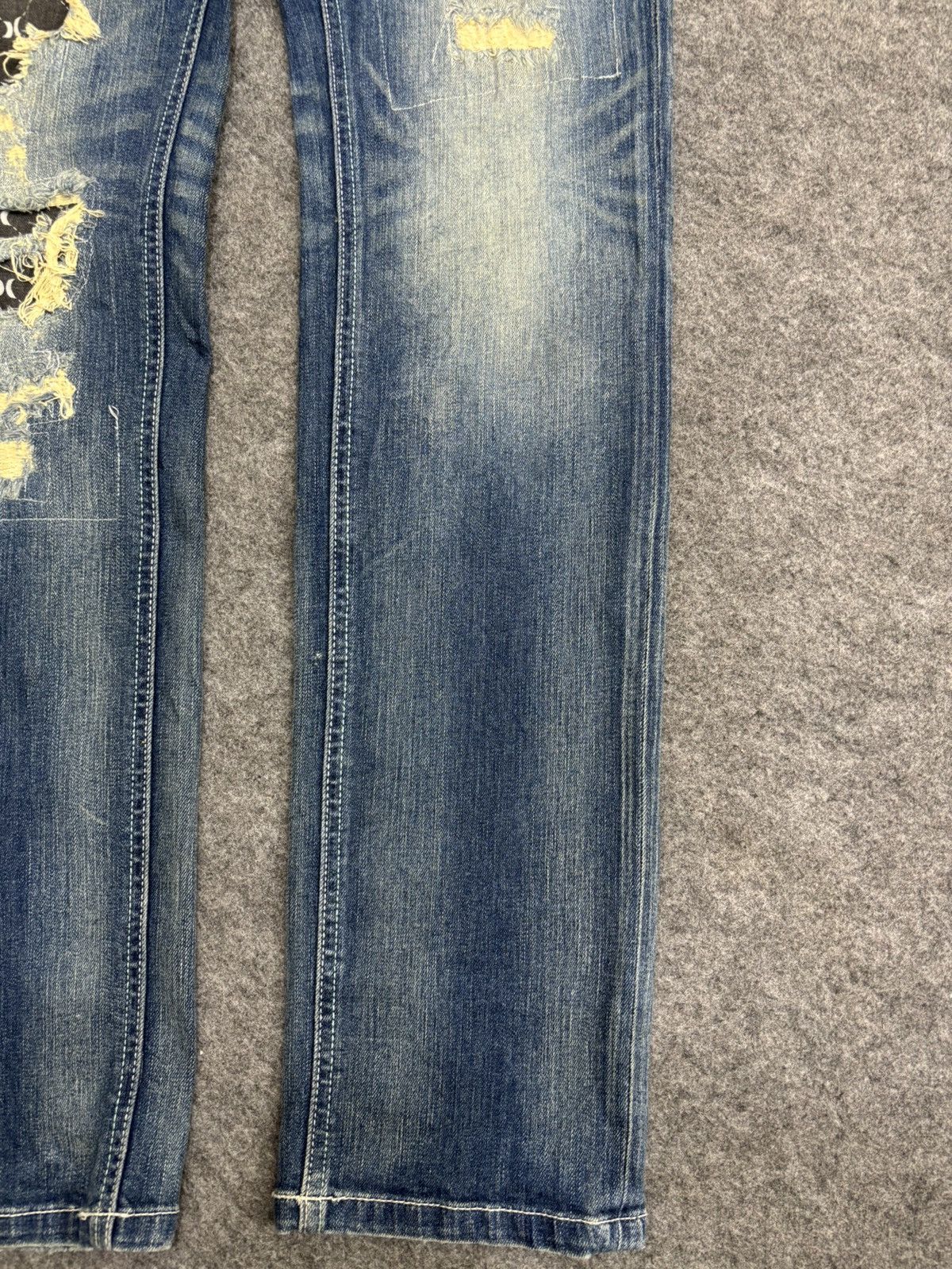 Hurley 💥Punk Style💥Hurley Patchwork Skinny Denim F598 Size US 36 / EU 52 - 7 Thumbnail