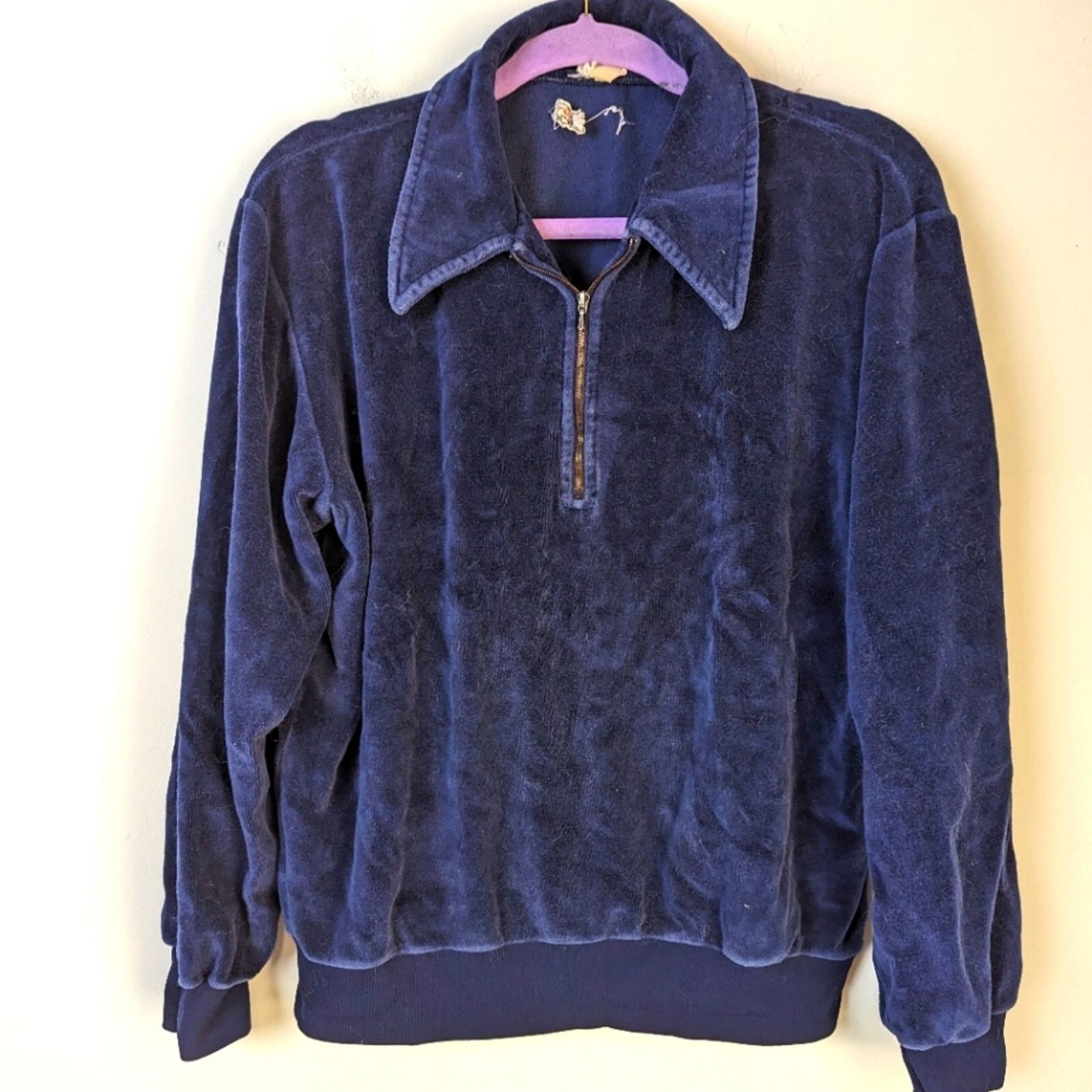 Vintage Vintage 70's Velour Nabholz Sportables by Martin Burns Top Size US L / EU 52-54 / 3 - 1 Thumbnail