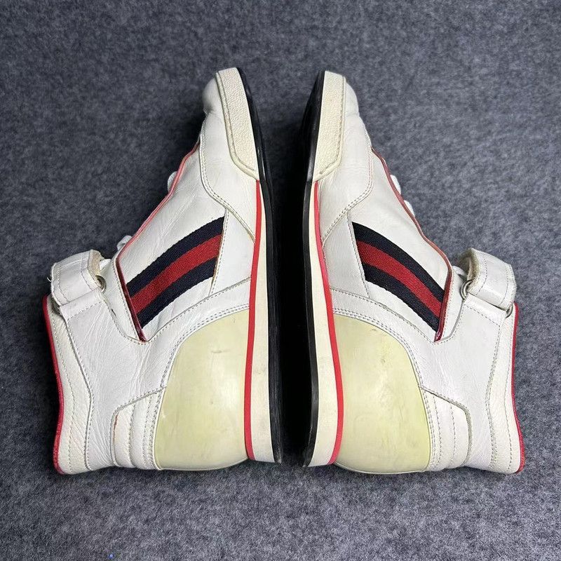 Gucci Gucci High-Top Lace-Up Sneakers for Men -2508 Size US 7.5 / EU 40-41 - 7 Thumbnail