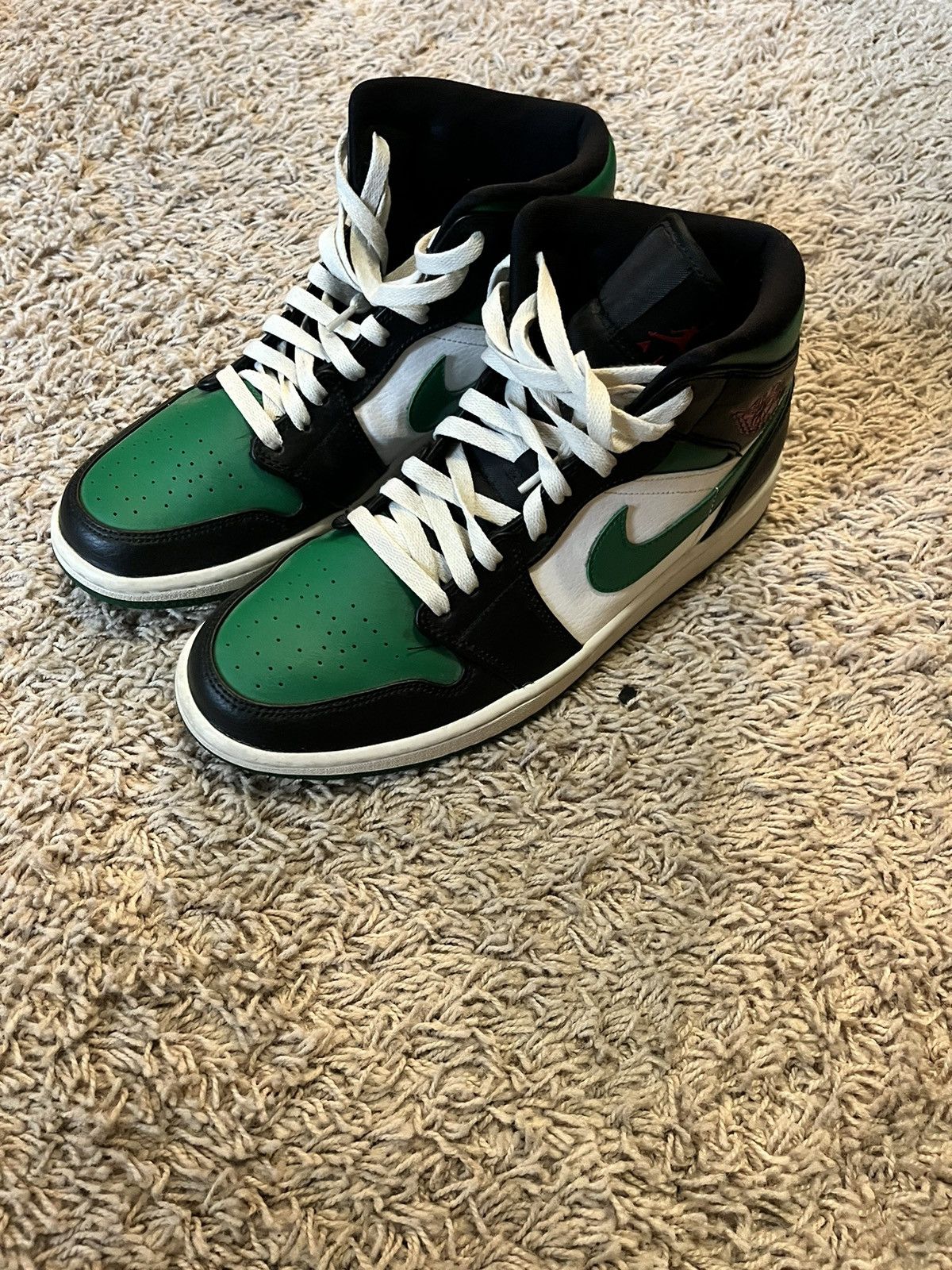 Jordan Brand Jordan 1 mid green toe Size US 10 / EU 43 - 6 Thumbnail