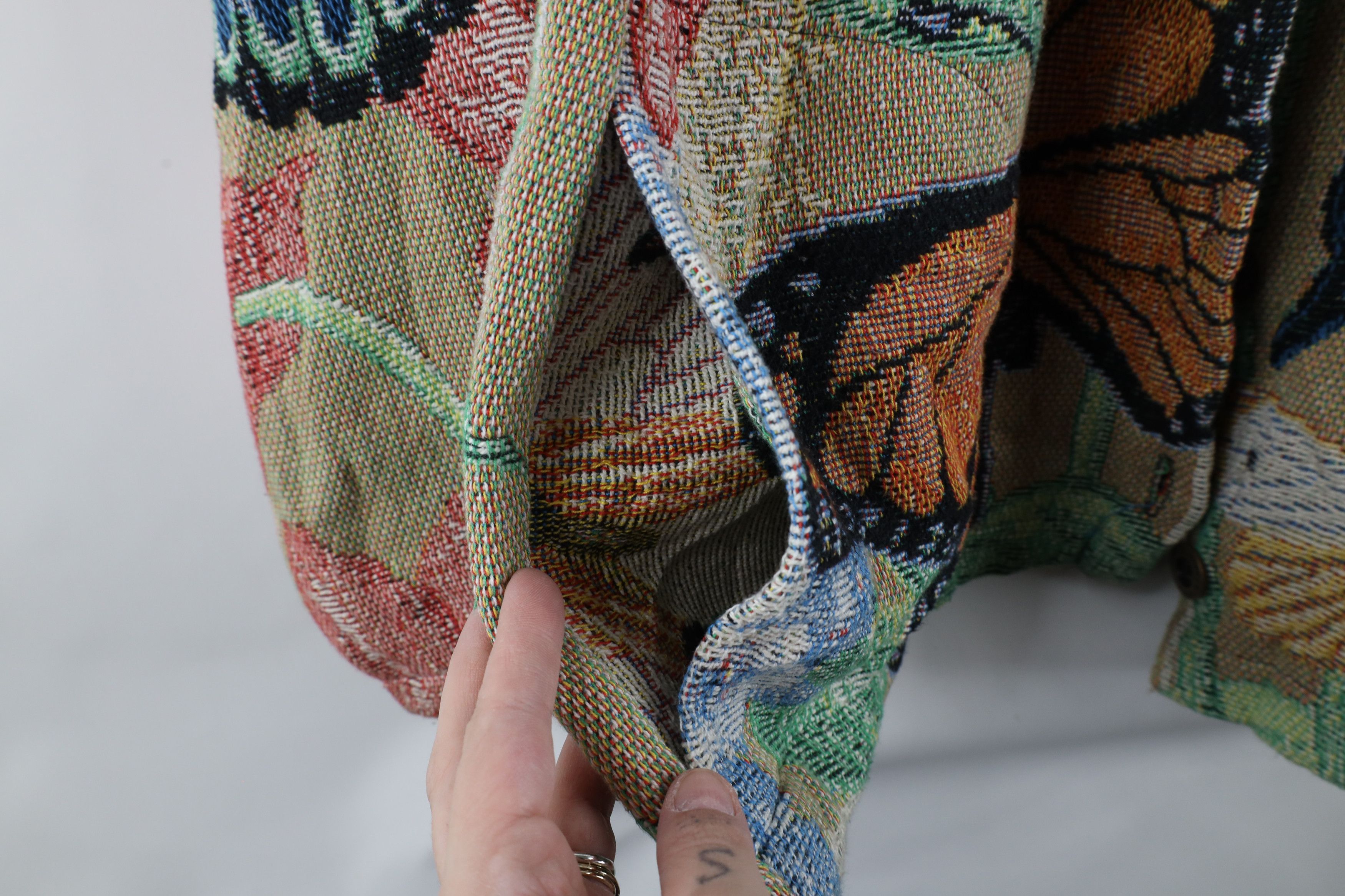 Vintage Vintage 90s Streetwear Flower Butterfly Cardigan Jacket USA Size L / US 10 / IT 46 - 11 Thumbnail