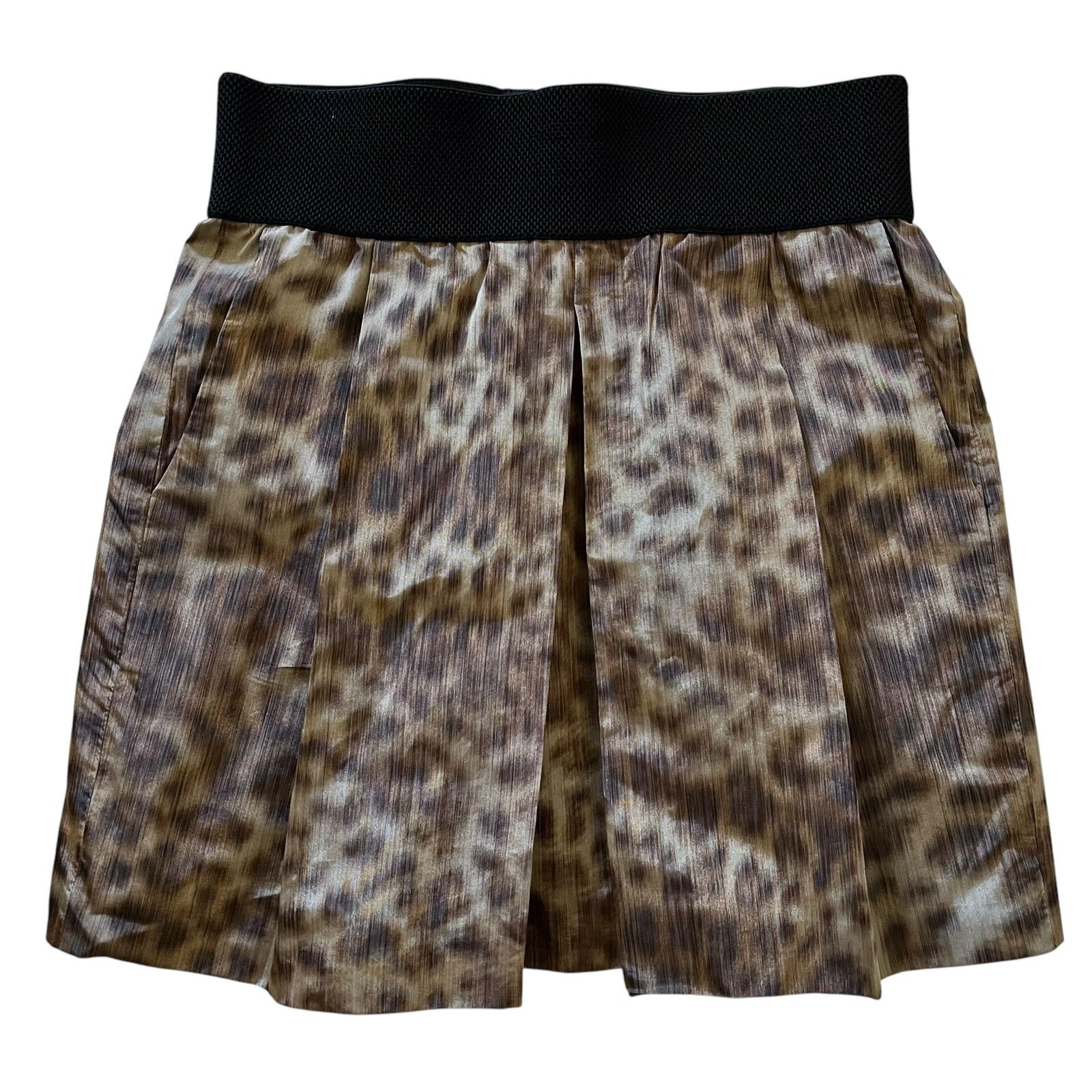 Veronica Beard Veronica Beard Leopard Print Silk Pleated Mini Skirt Size 28" / US 6 / IT 42 - 8 Thumbnail