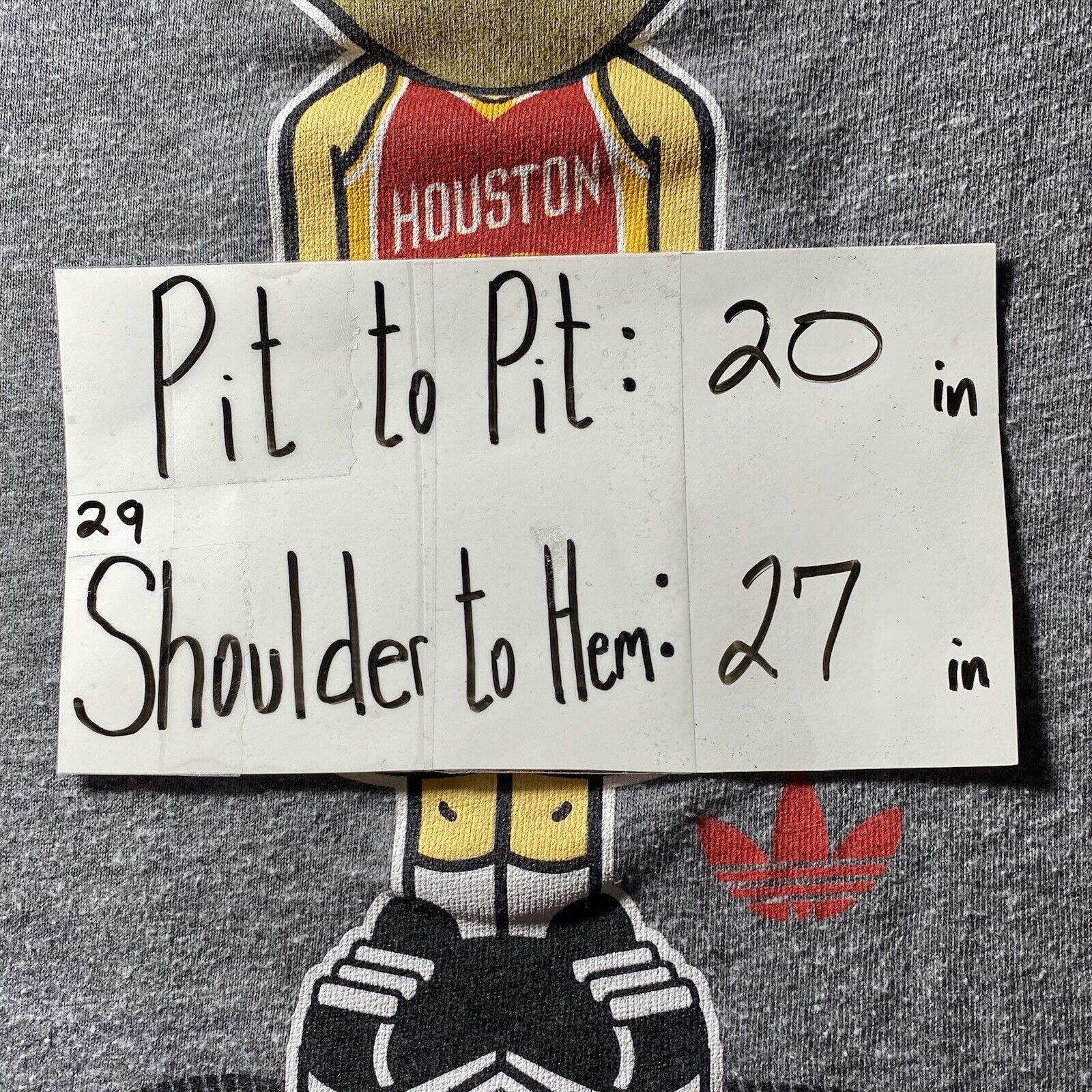 Adidas Adidas Houston Rockets Medium Chandler Parsons Gray T Shirt Size US M / EU 48-50 / 2 - 10 Thumbnail