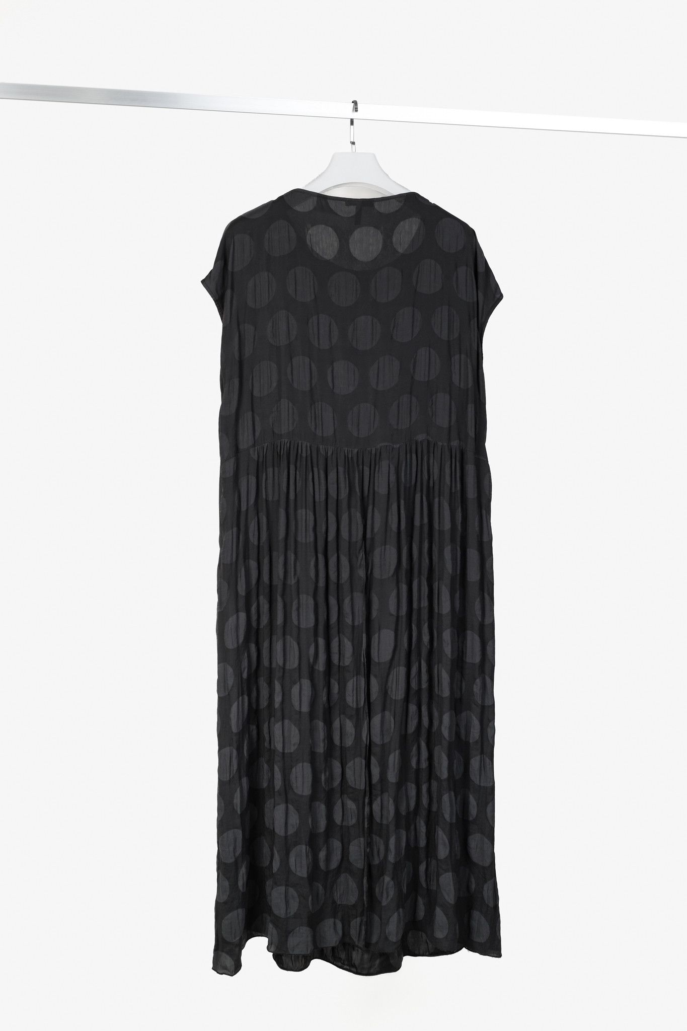 Other Oska Black Polka Dot Satin Maxi Dress Size XL / US 12-14 / IT 48-50 - 2 Thumbnail