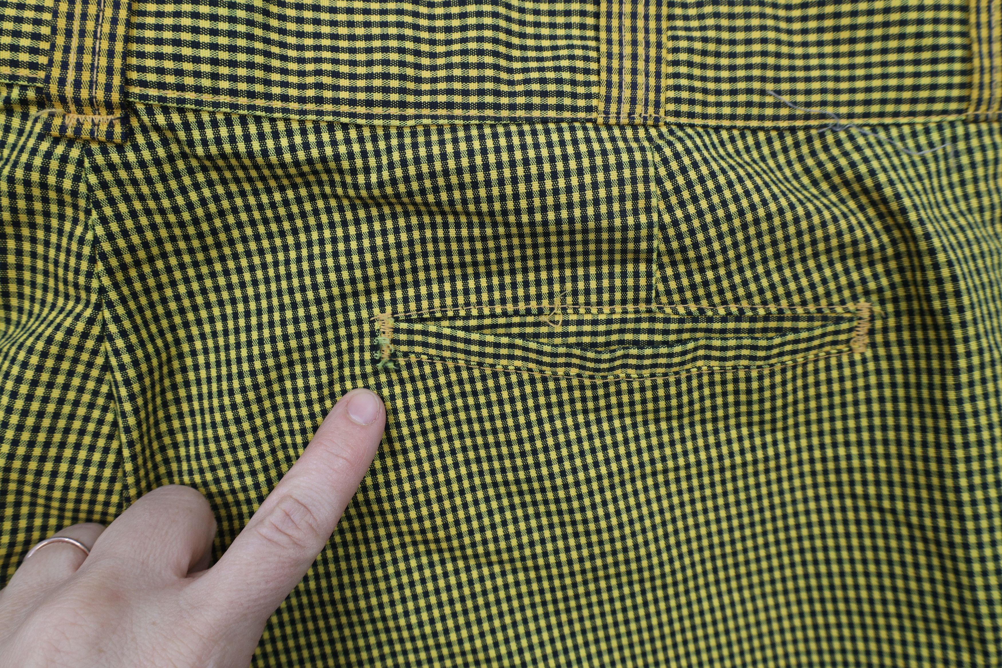 Vintage Vintage 90s Streetwear Wide Leg Mechanic Pants Plaid USA Size US 42 / EU 58 - 9 Thumbnail
