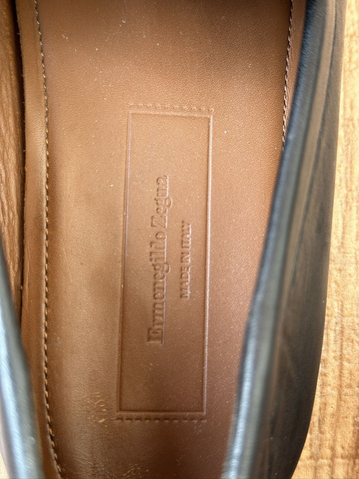 Ermenegildo Zegna × Z Zegna Ermenegildo Zegna Black Leather Penny Loafers Size US 10 / EU 43 - 11 Thumbnail