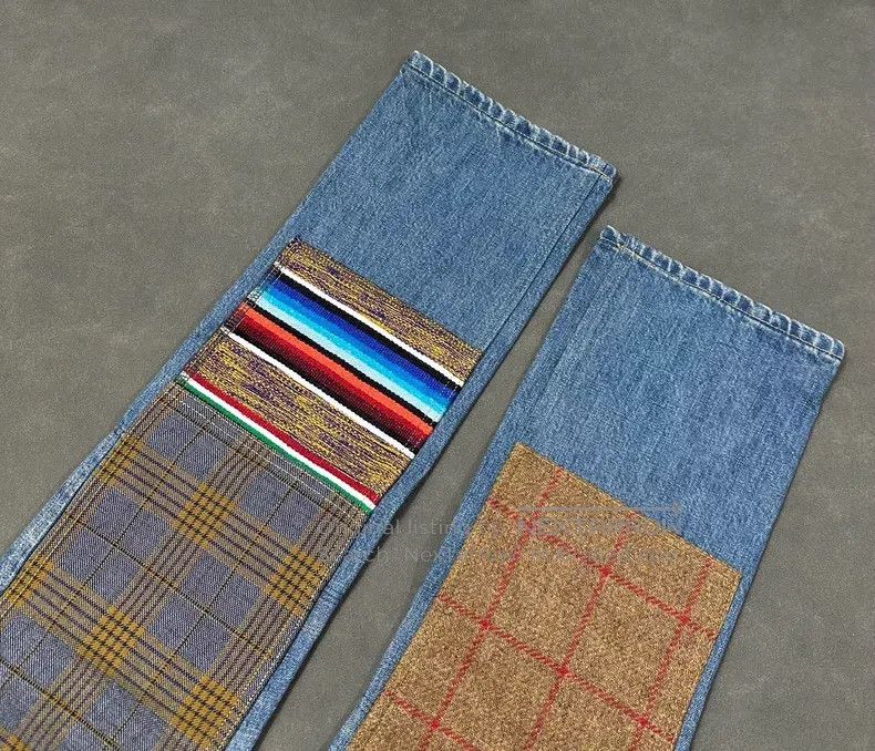 Junya Watanabe Junya Watanabe size M Patchwork Denim Pants Size US 27 - 6 Thumbnail