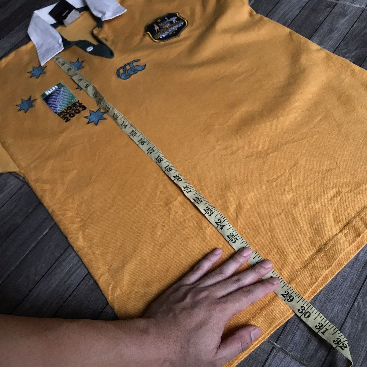 Canterbury of New Zealand × Vintage 2003 AUSTRALIA WALLABIES canterbury jersey Size US M / EU 48-50 / 2 - 12 Thumbnail