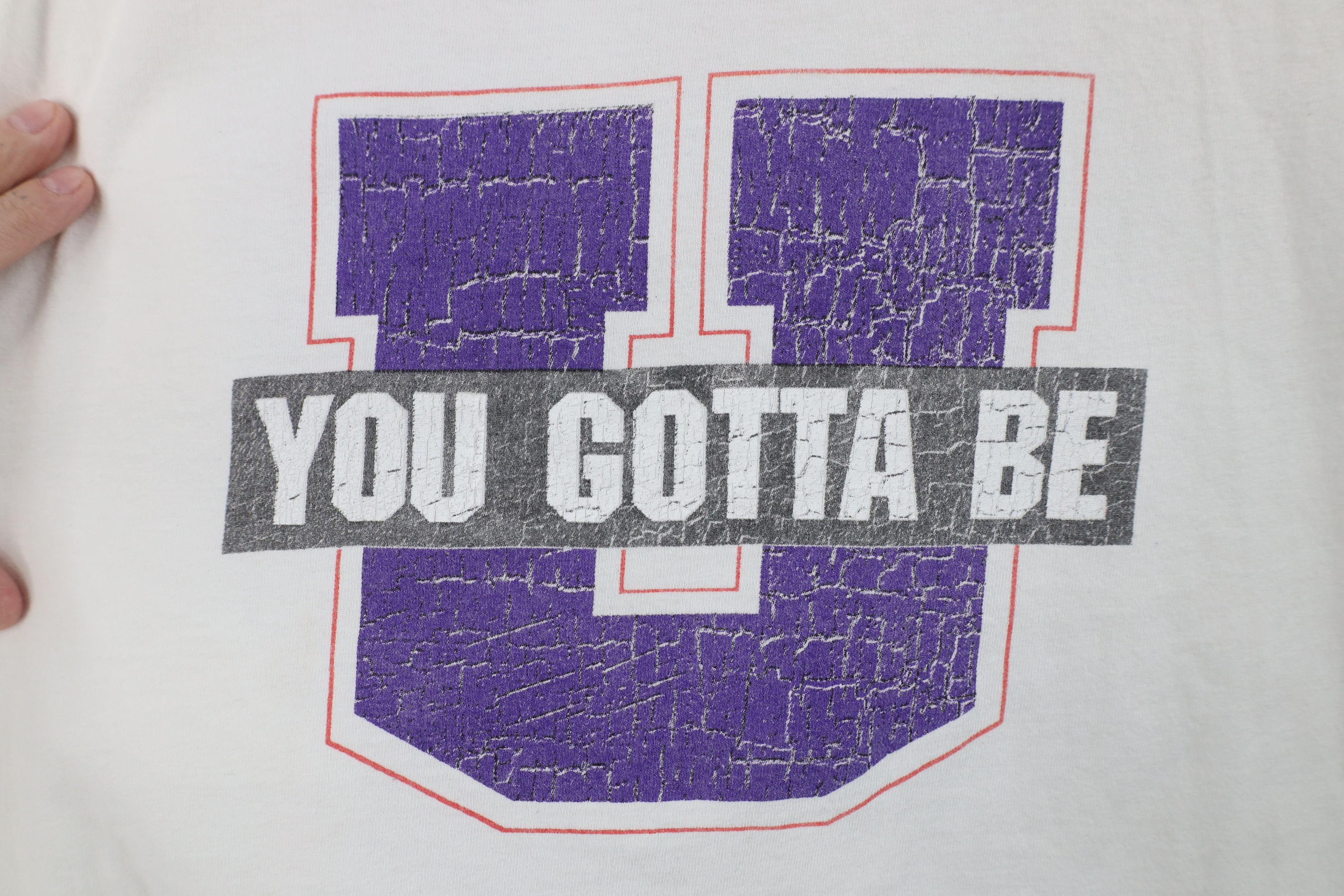 Vintage Vintage 90s Streetwear You Gotta Be U T-Shirt White Size US XXL / EU 58 / 5 - 4 Thumbnail