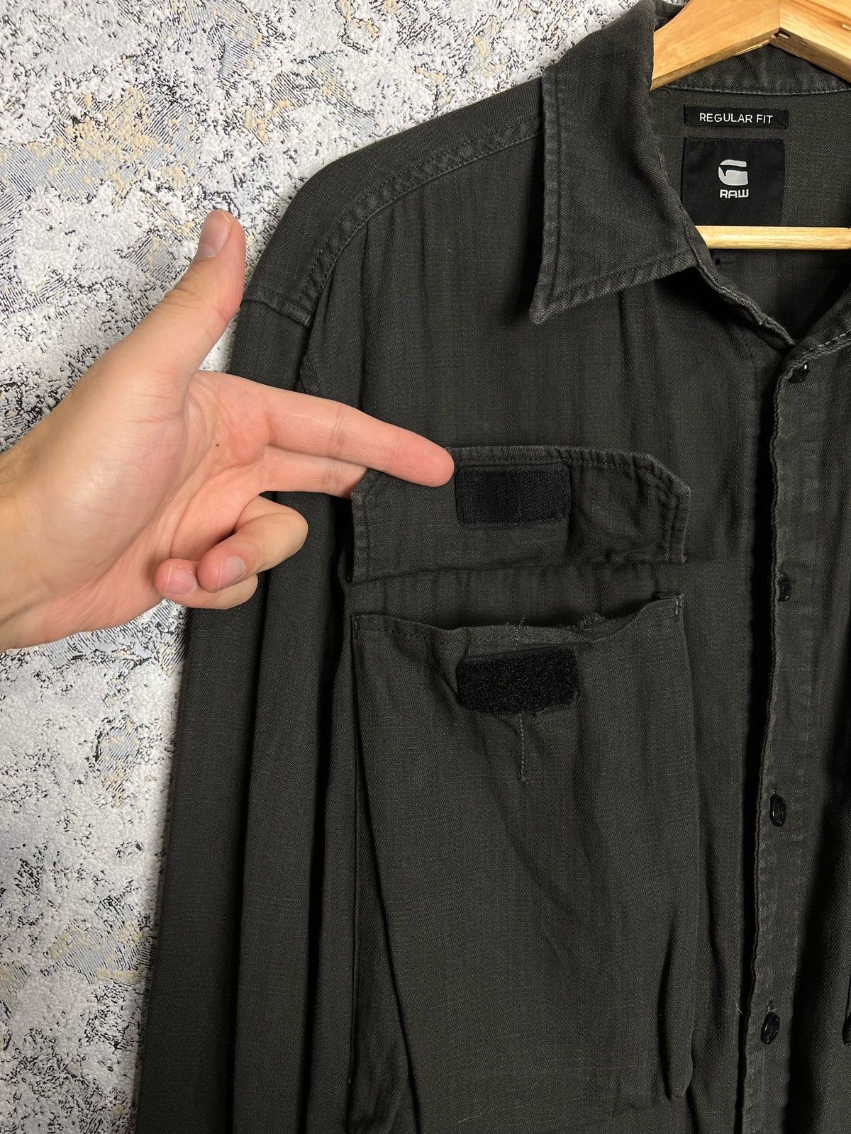 G-Star × Vintage Vintage G Star Button Shirt Pocket Men Brown Denim Raw Y2K Size US M / EU 48-50 / 2 - 3 Thumbnail
