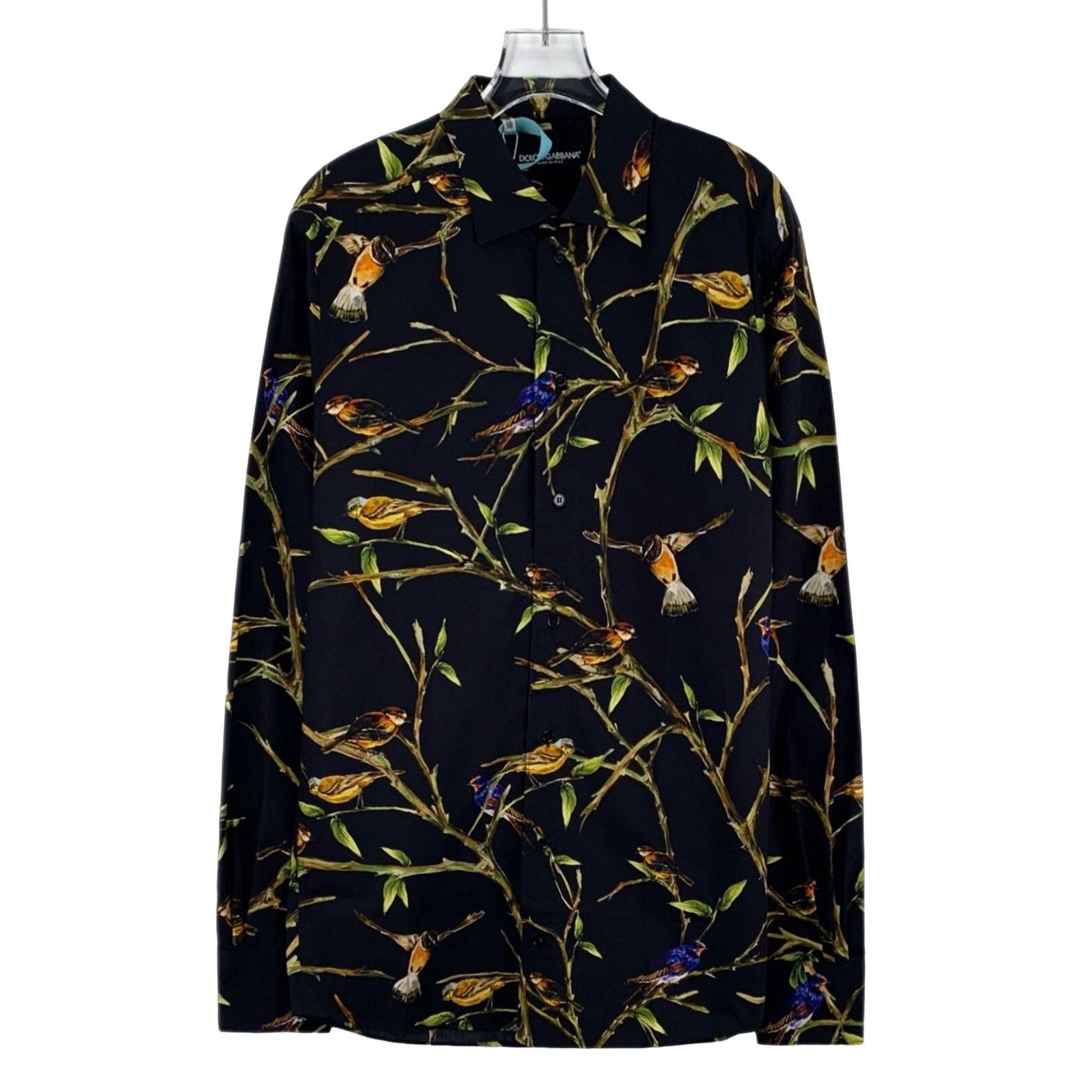Dolce & Gabbana Dolce & Gabbana Floral Bird Print Shirt 15/38 Size US S / EU 44-46 / 1 - 1 Thumbnail